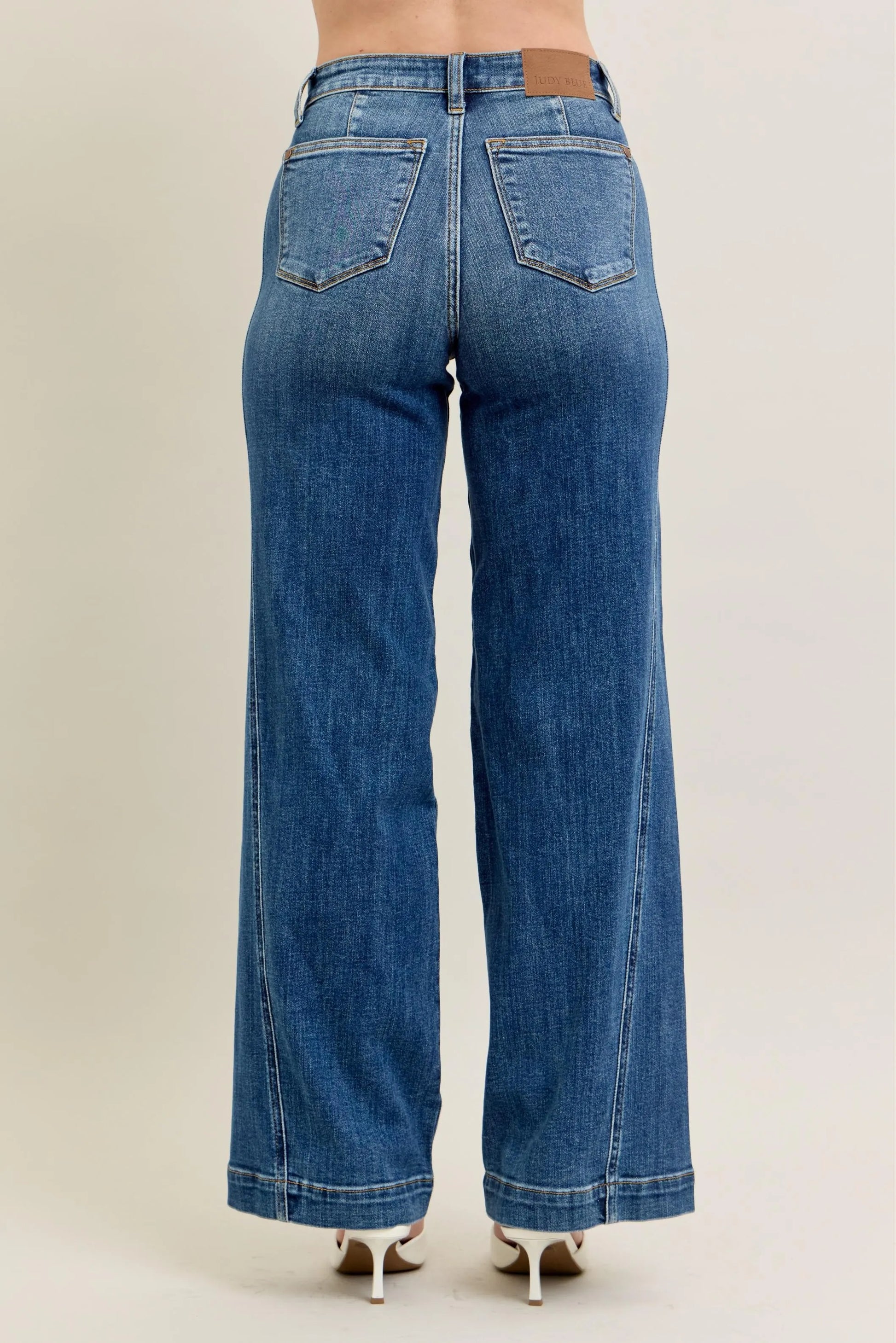 Judy Blue Full Size High Waist Wide Leg Jeans Plus Size - Premium Women / Jeans & Denim from Trendsi - Just $71.99! Shop now at Handbags Specialist Headquarter