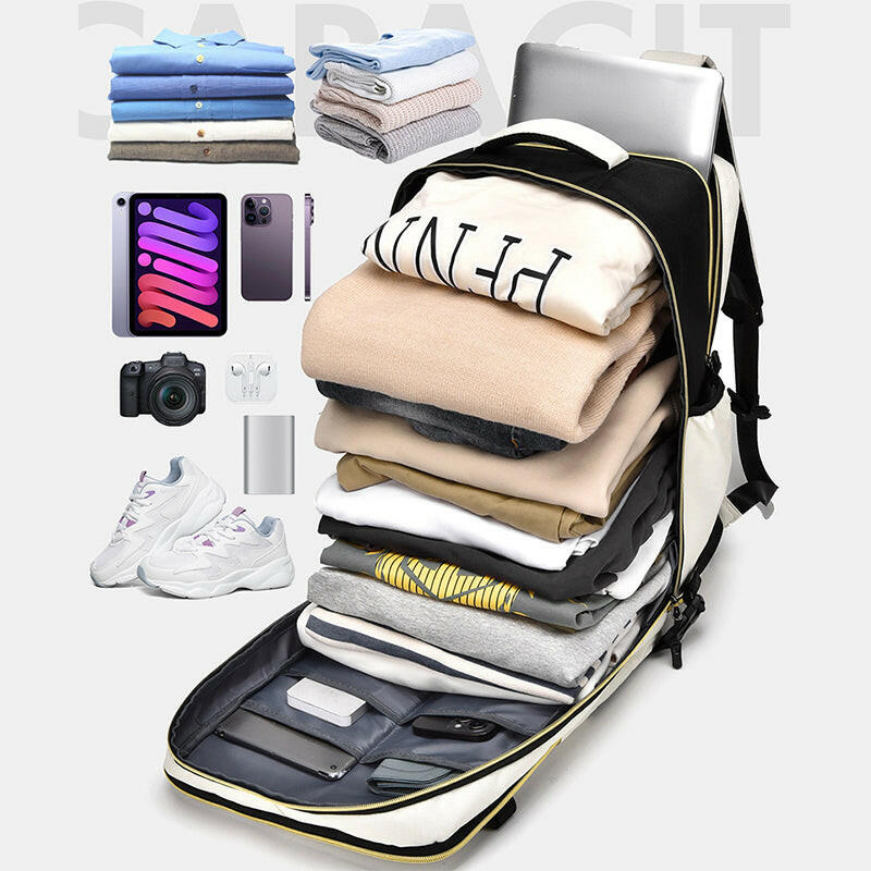 Color Block Multi-Pockets Backpack Bag - Premium Backpack Bags from Trendsi - Just $49.99! Shop now at Handbags Specialist Headquarter