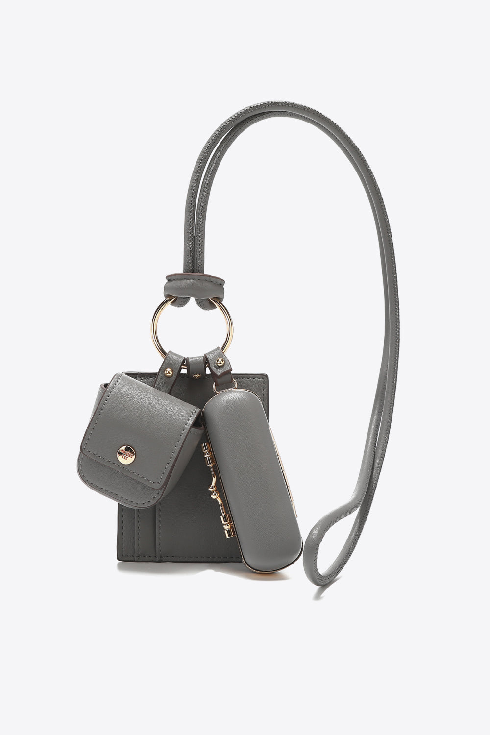 Nicole Lee USA Vegan Leather 3-Piece Lanyard Set - Premium Handbags from Trendsi - Just $59.99! Shop now at Handbags Specialist Headquarter