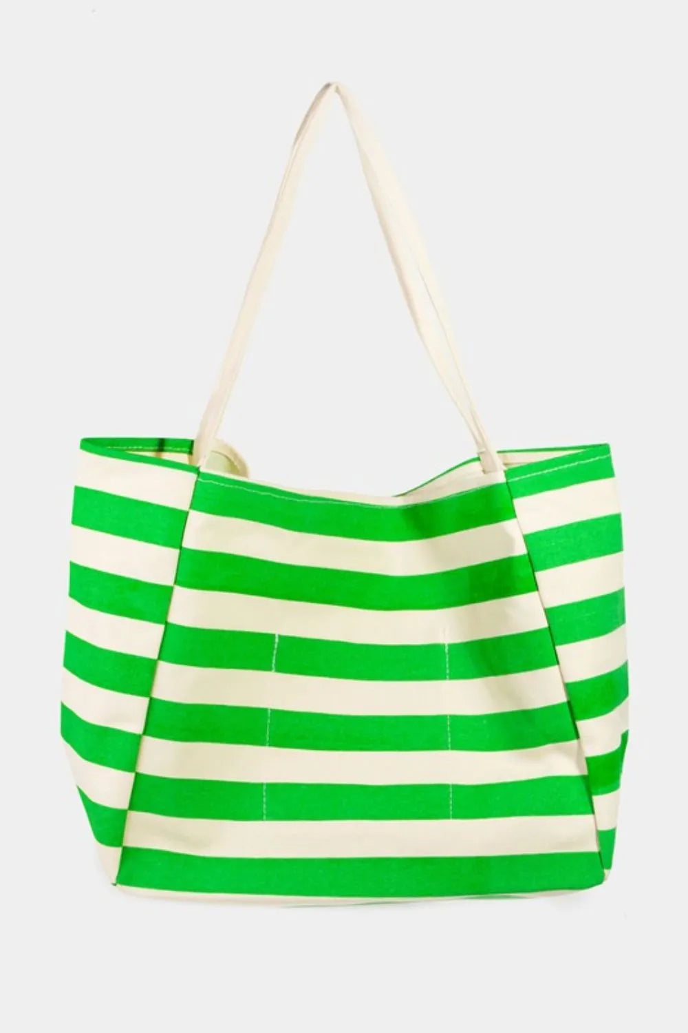 Fame Bright Color Stripe Tote Bag - Premium Tote Bag from Trendsi - Just $39.99! Shop now at Handbags Specialist Headquarter