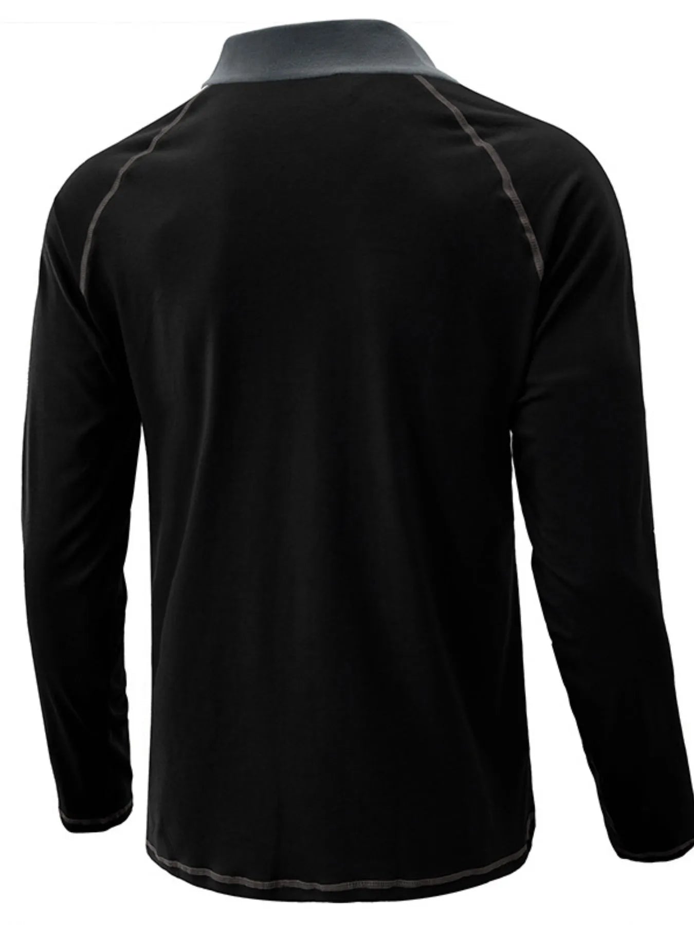 Men's Contrast Collar Long Sleeve Polo Shirt - Premium Men's Polo shirt from Trendsi - Just $41.96! Shop now at Handbags Specialist Headquarter