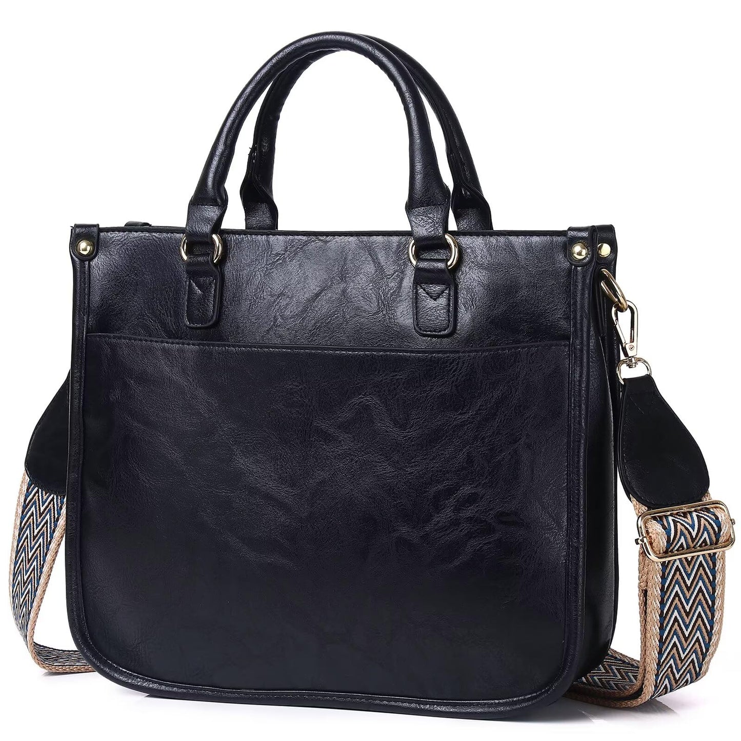 AUYOCO Chic Vegan Leather Crossbody Bag with Strap