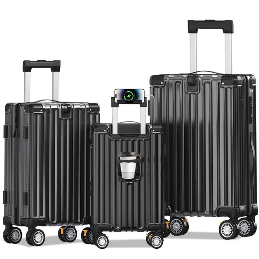 JetGlide 3pc Spinner: Expandable Hardshell Luggage