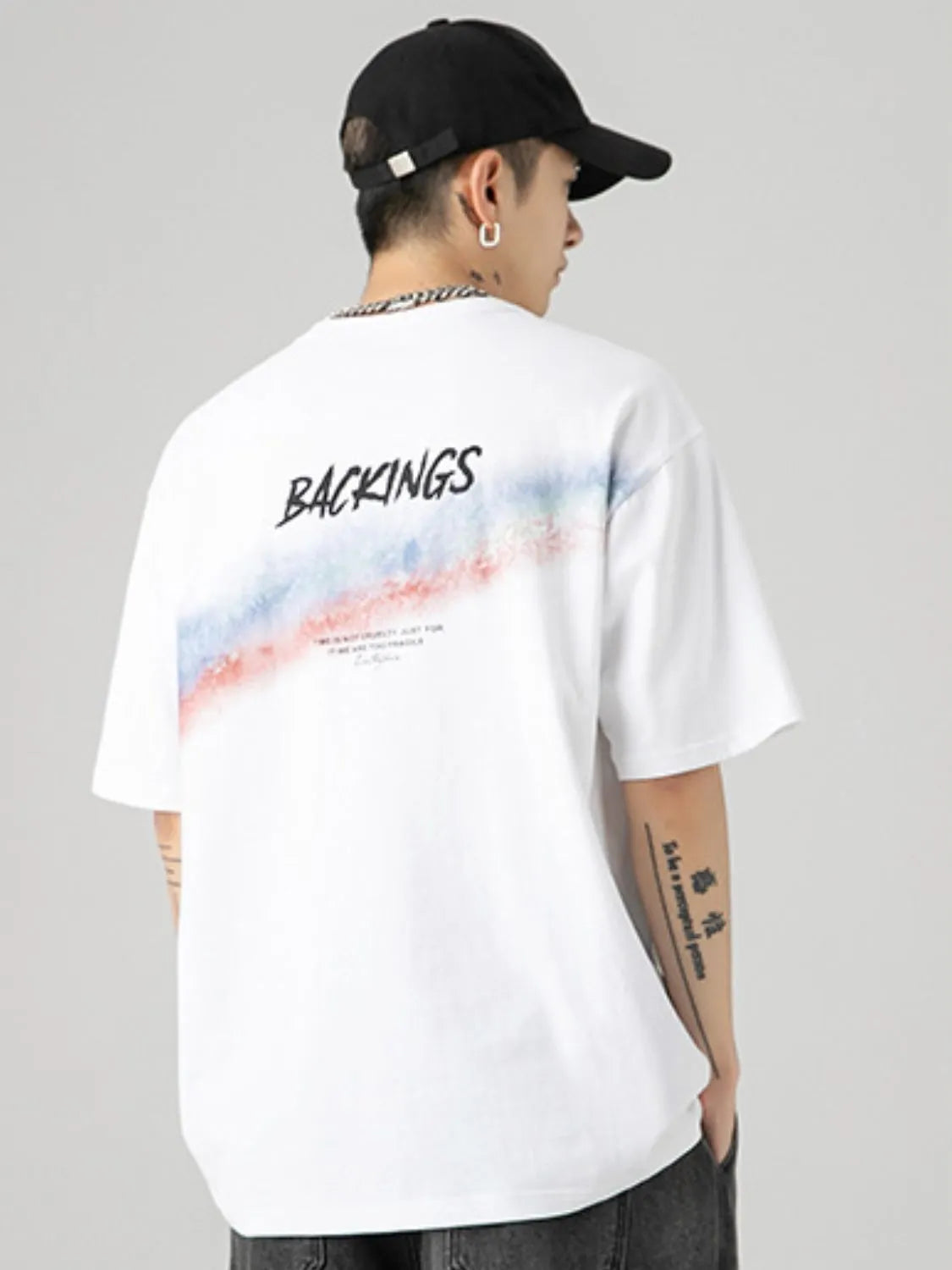 Men's Full Size Round Neck Half Sleeve T-Shirt Plus Size - Premium Men's T Shirt from Trendsi - Just $29.64! Shop now at Handbags Specialist Headquarter