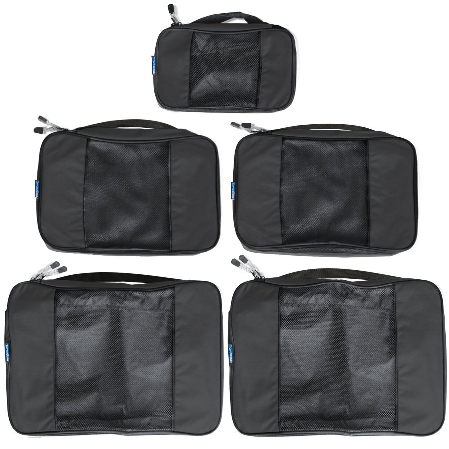TravelWise Weekender Packing Cube Set - Silver 5-Piece