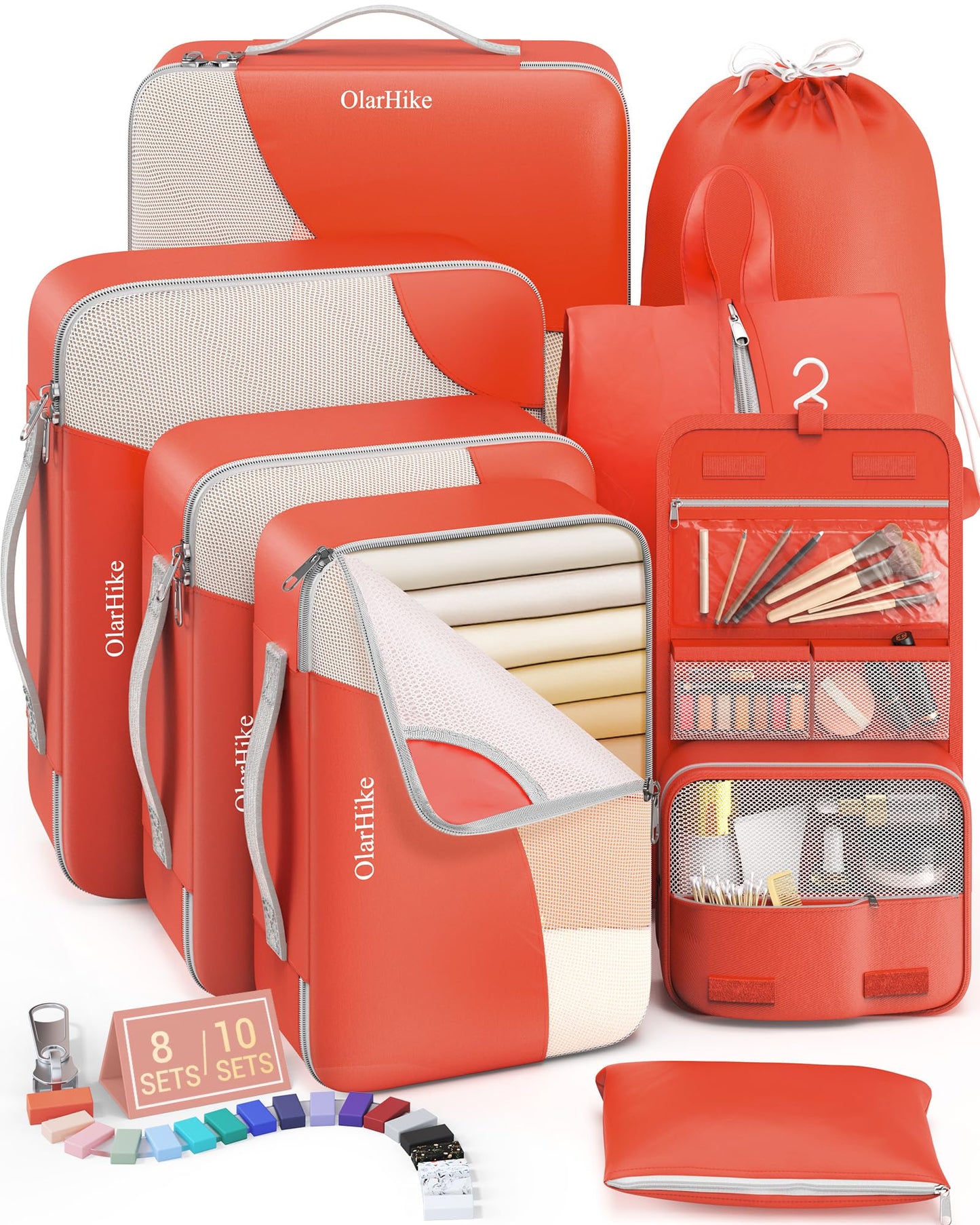 OlarHike Travel Cube Set - Cream Organizer & Gifts