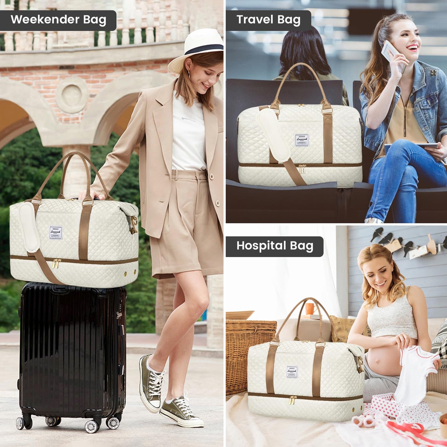 LOVEVOOK All-in-One Duffle: Travel & Gym Ready