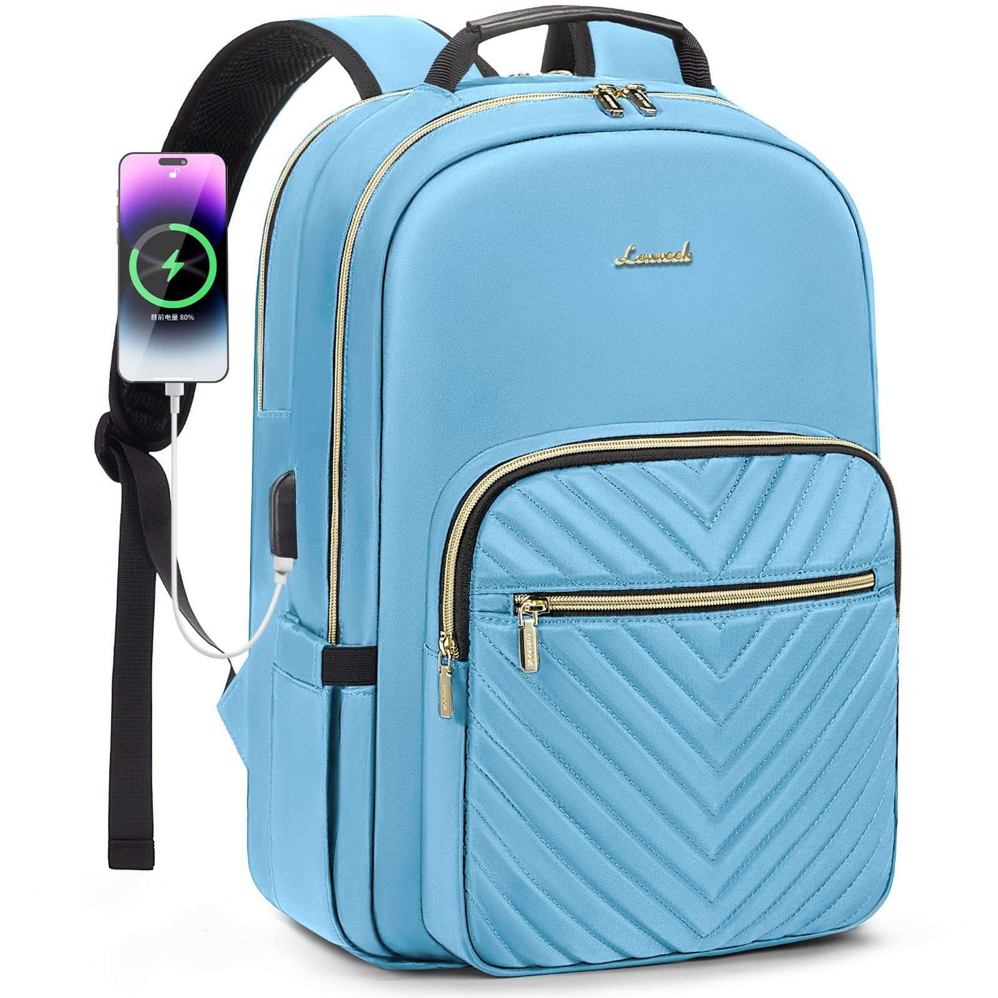 Chic Leather Laptop Backpack for Women - LoveVook