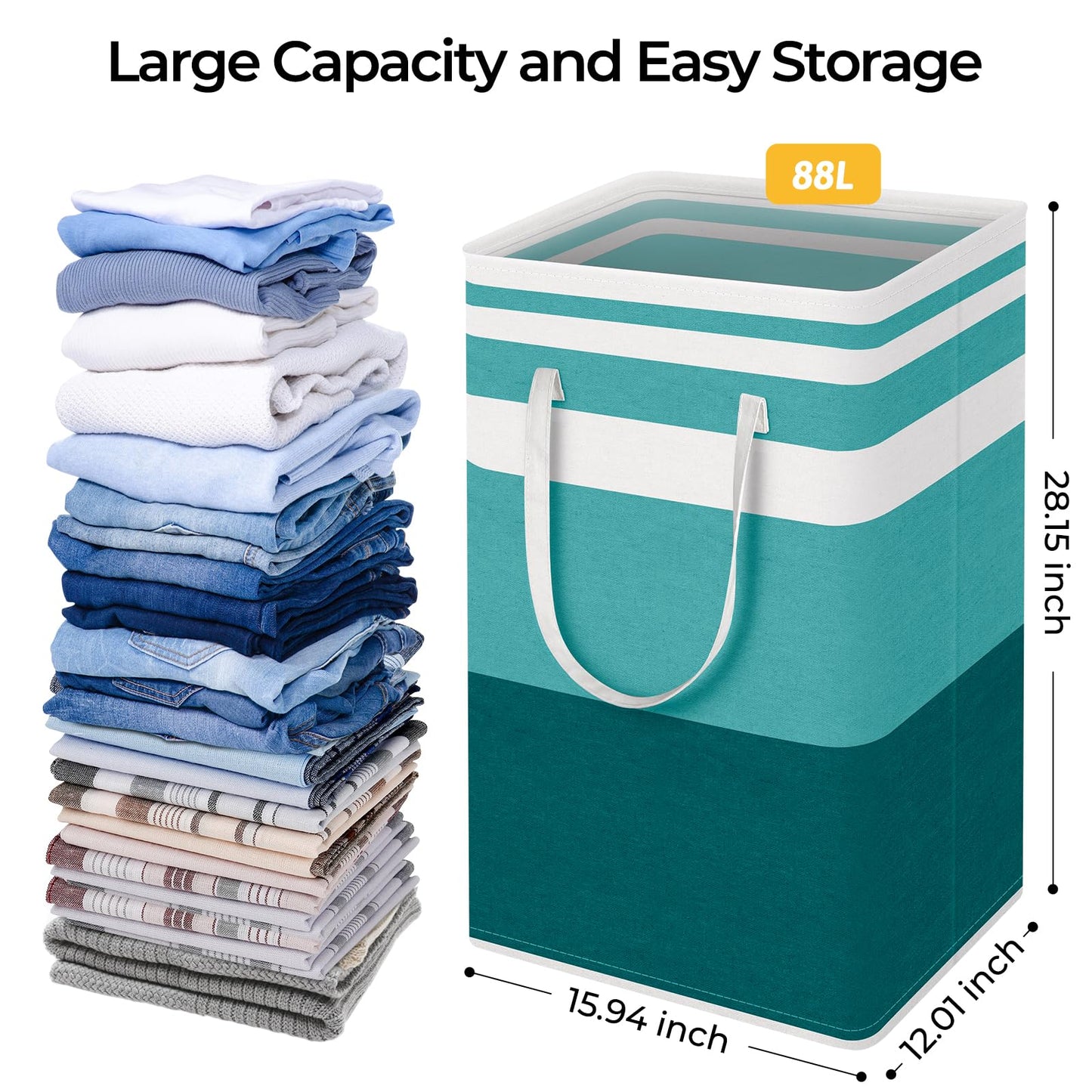 HomeHacks Duo Waterproof Laundry Baskets