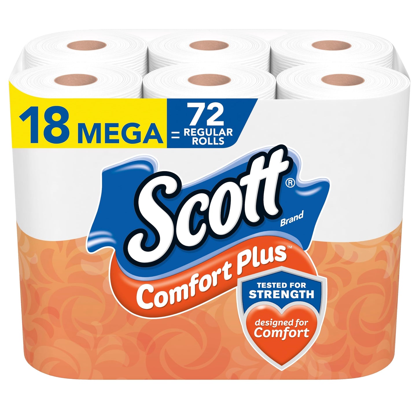 Scott Comfort+ 12 Double Rolls, 231 Sheets, Septic-Safe