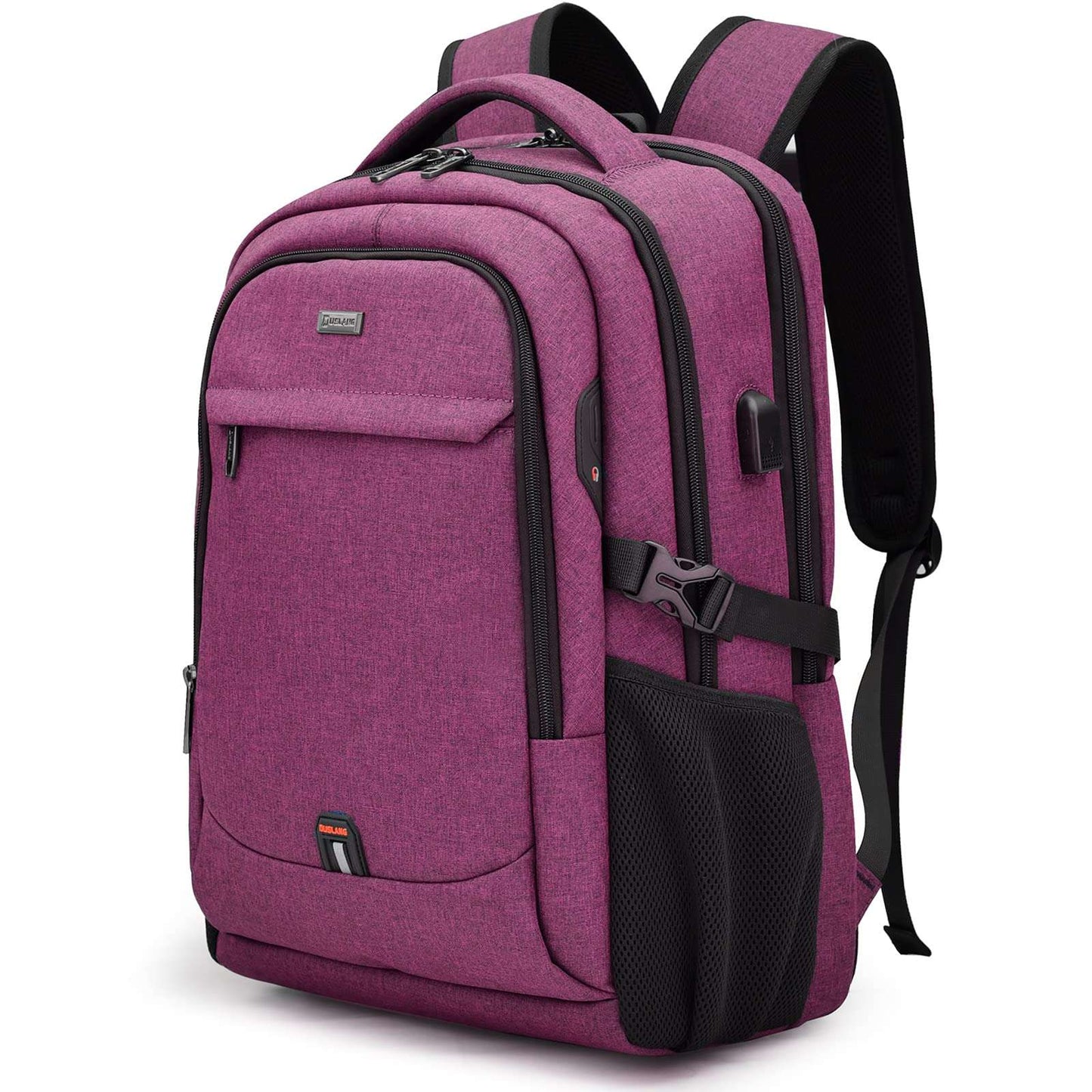 DUSLANG Travel Laptop Backpack with USB Port - Black