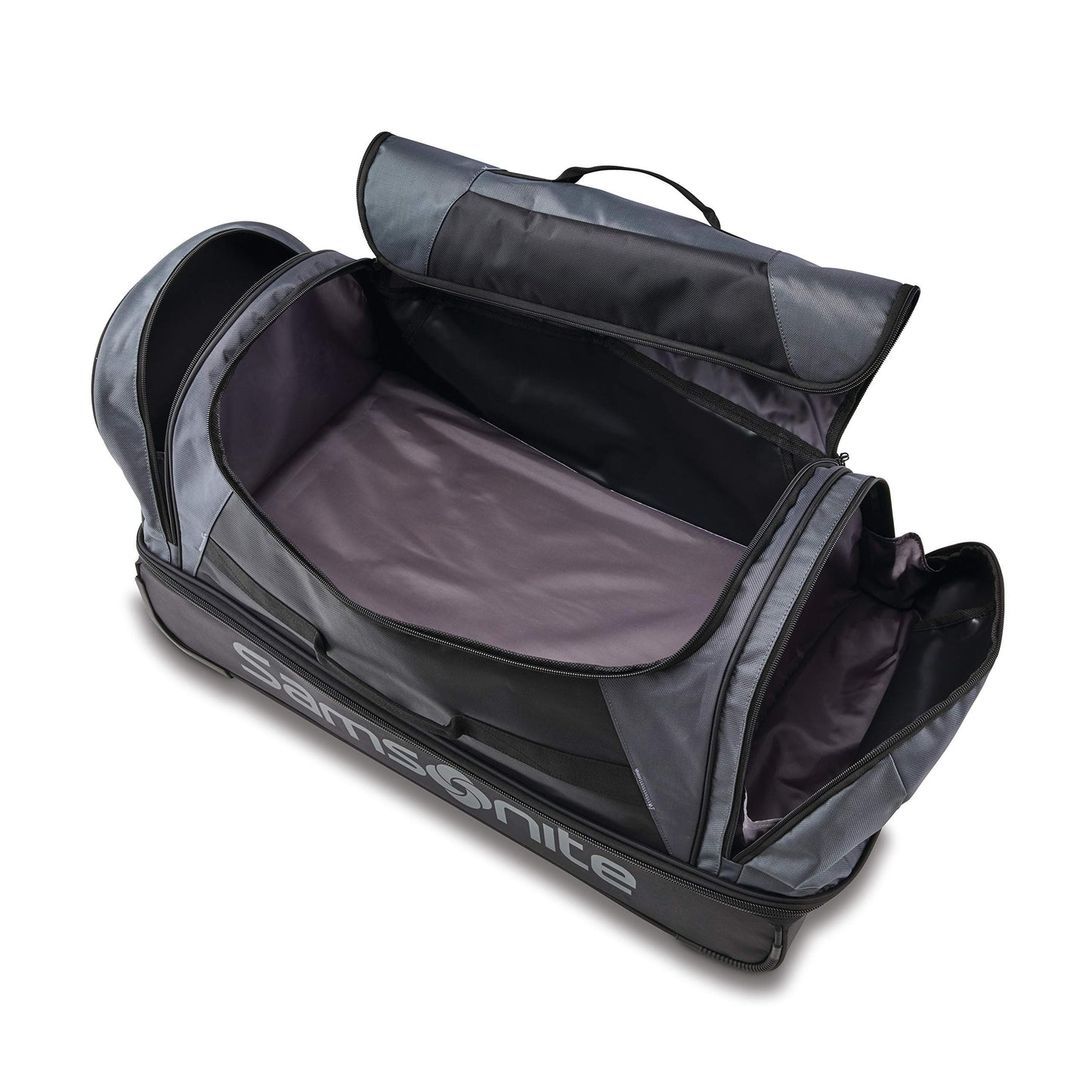 Andante 2 Rolling Duffel - 22 Sleek Black Travel Bag