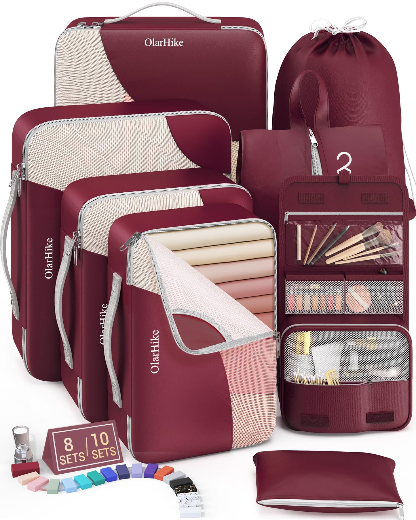 OlarHike Travel Cube Set - Cream Organizer & Gifts