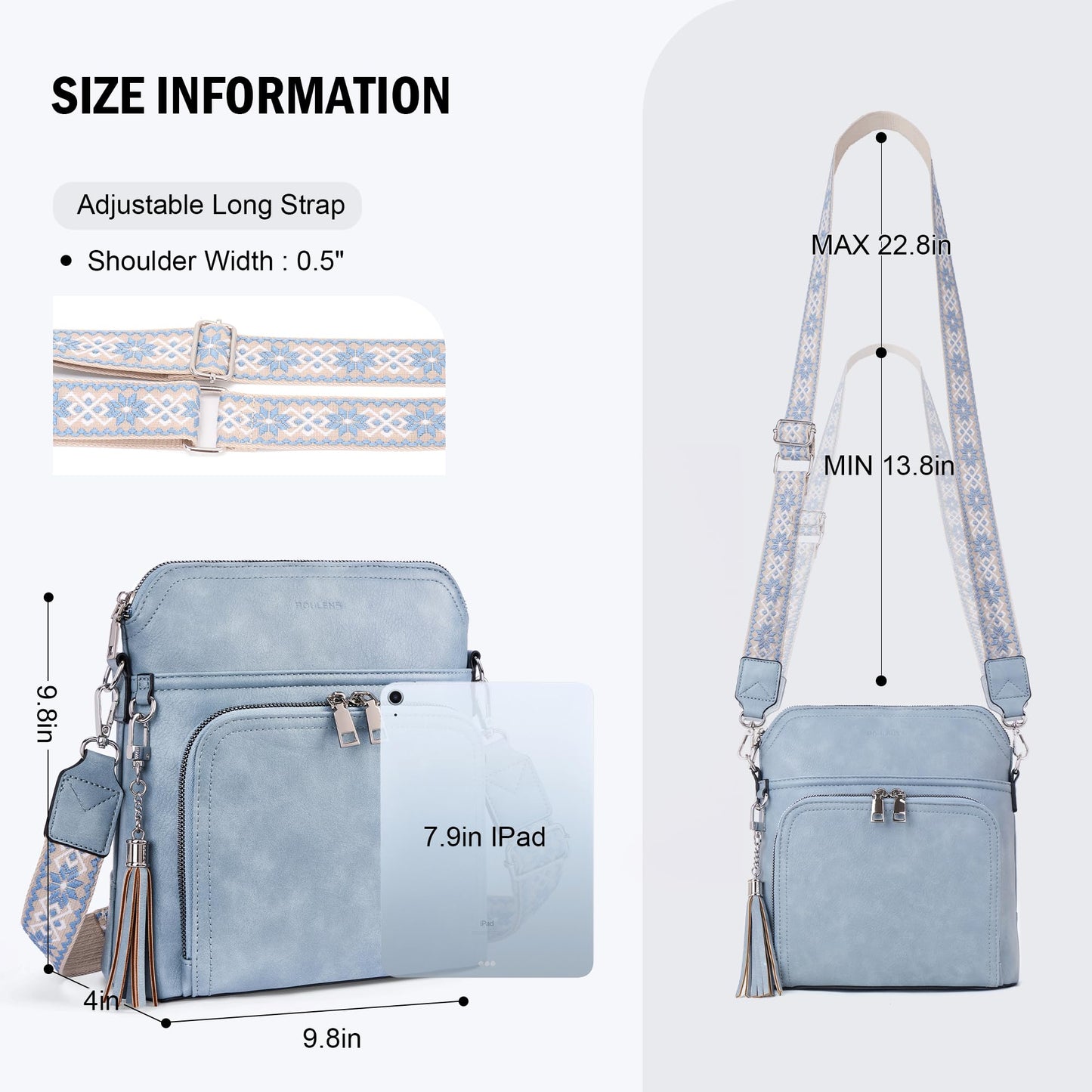 Tassel Charm Crossbody Bag for Women