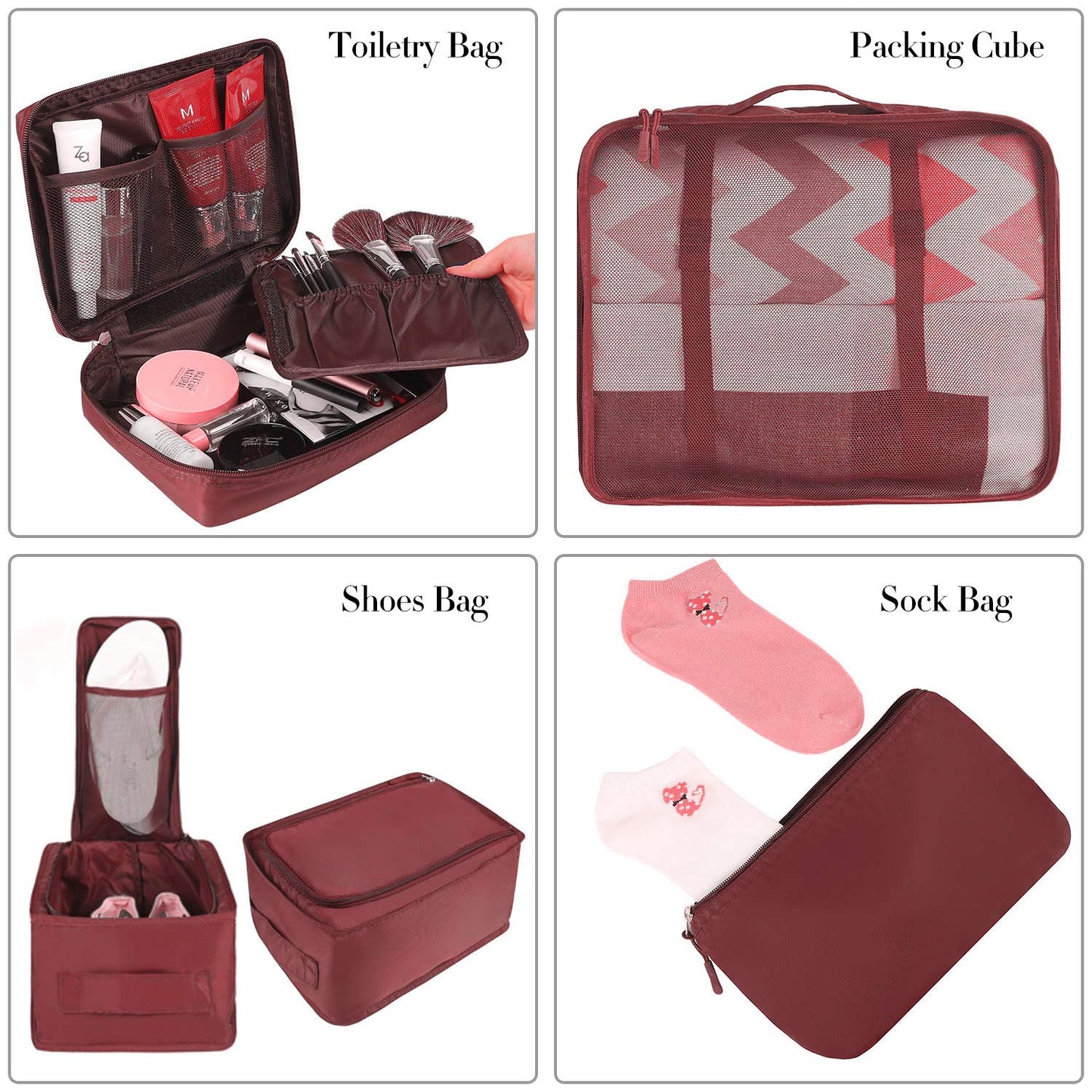 TravelMate 8-Piece Packing Cubes