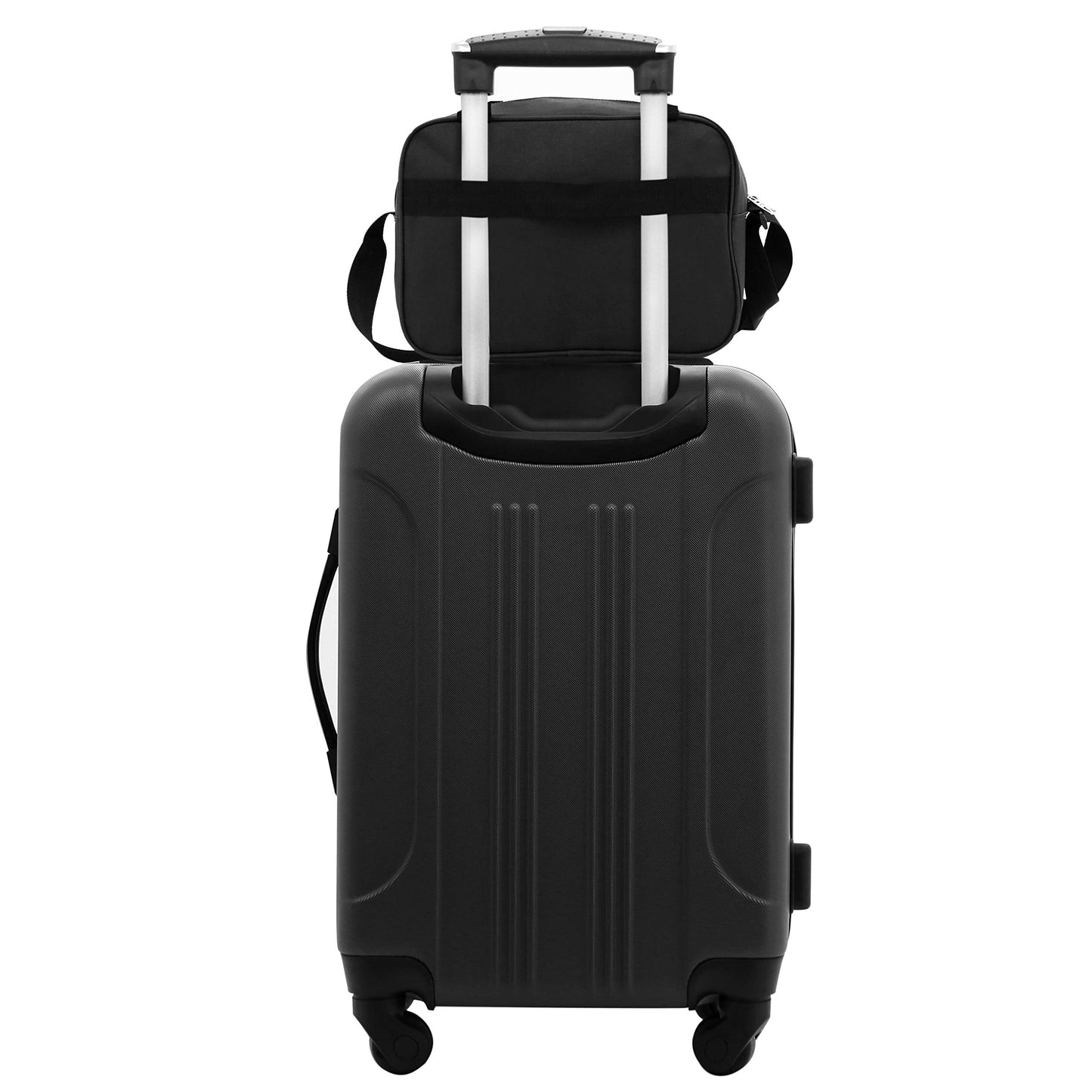 Rose Gold Hardside Luggage Set - 4-Piece Travel Kit
