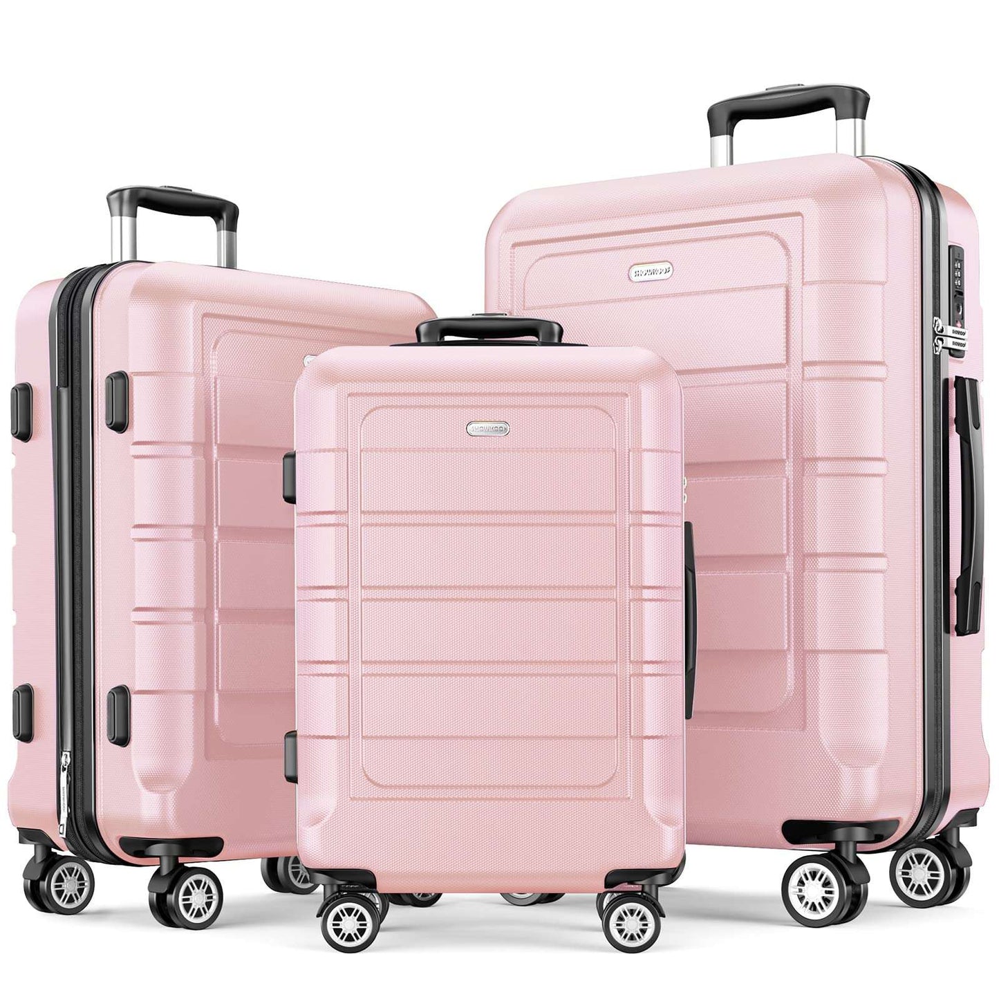 Expandable ShowKoo Suitcase - Durable & TSA Lock
