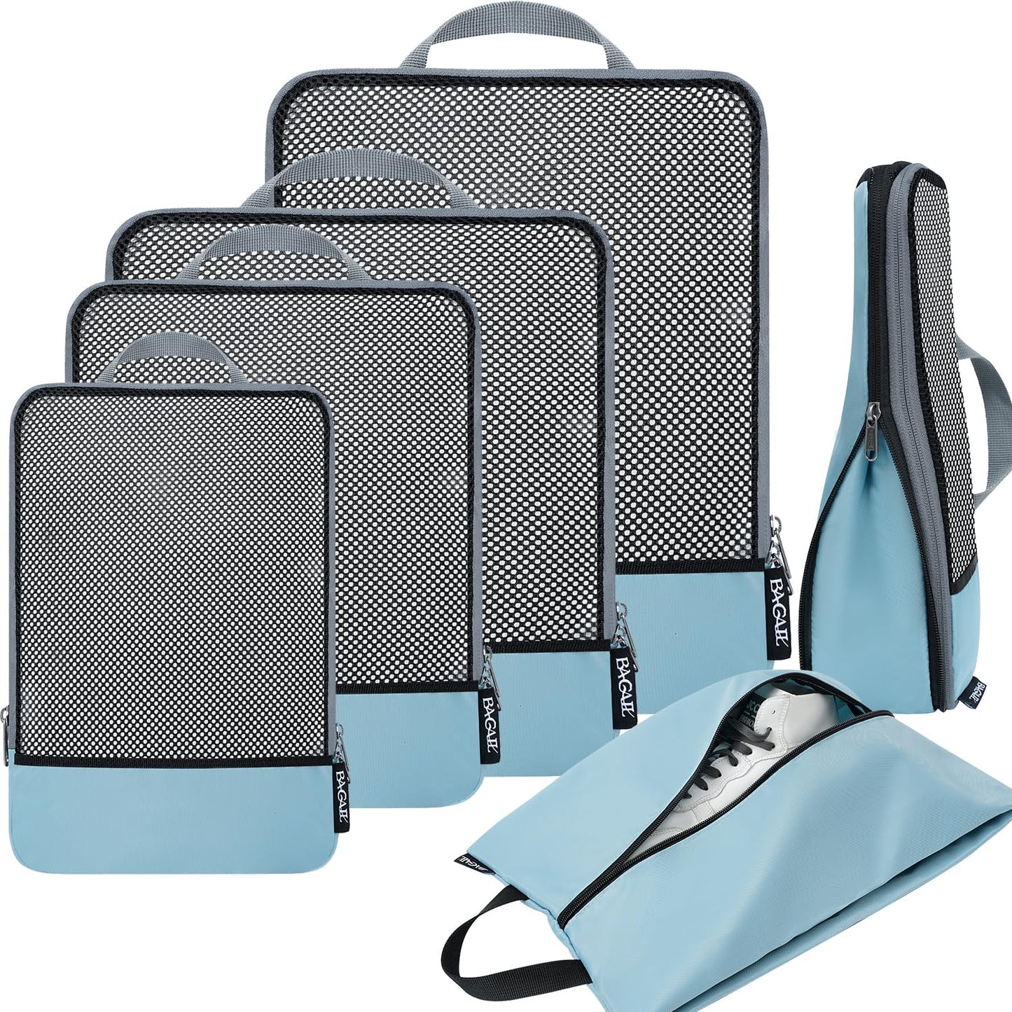 BAGAIL Expandable Travel Compression Cubes Set
