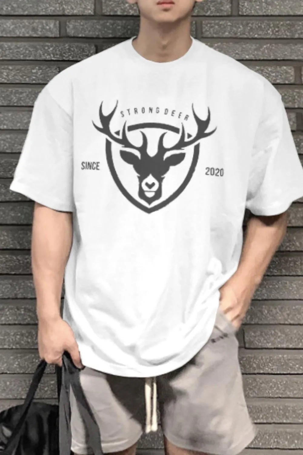 Men's Plus Size Graphic Round Neck Half Sleeve T-Shirt - Premium Men's T Shirt from Trendsi - Just $23.80! Shop now at Handbags Specialist Headquarter