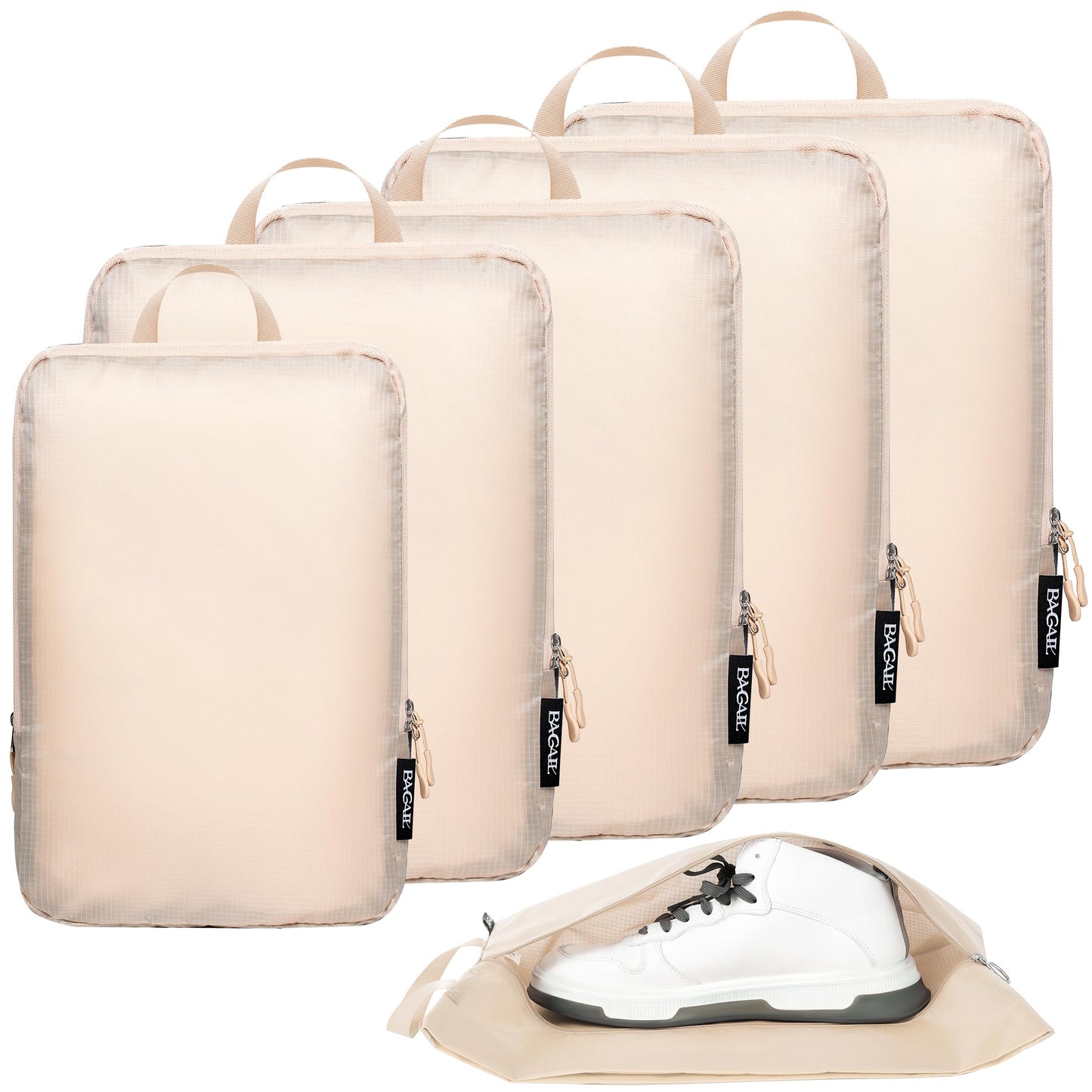 BAGAIL Travel Compression Cubes Set for Packing Ease