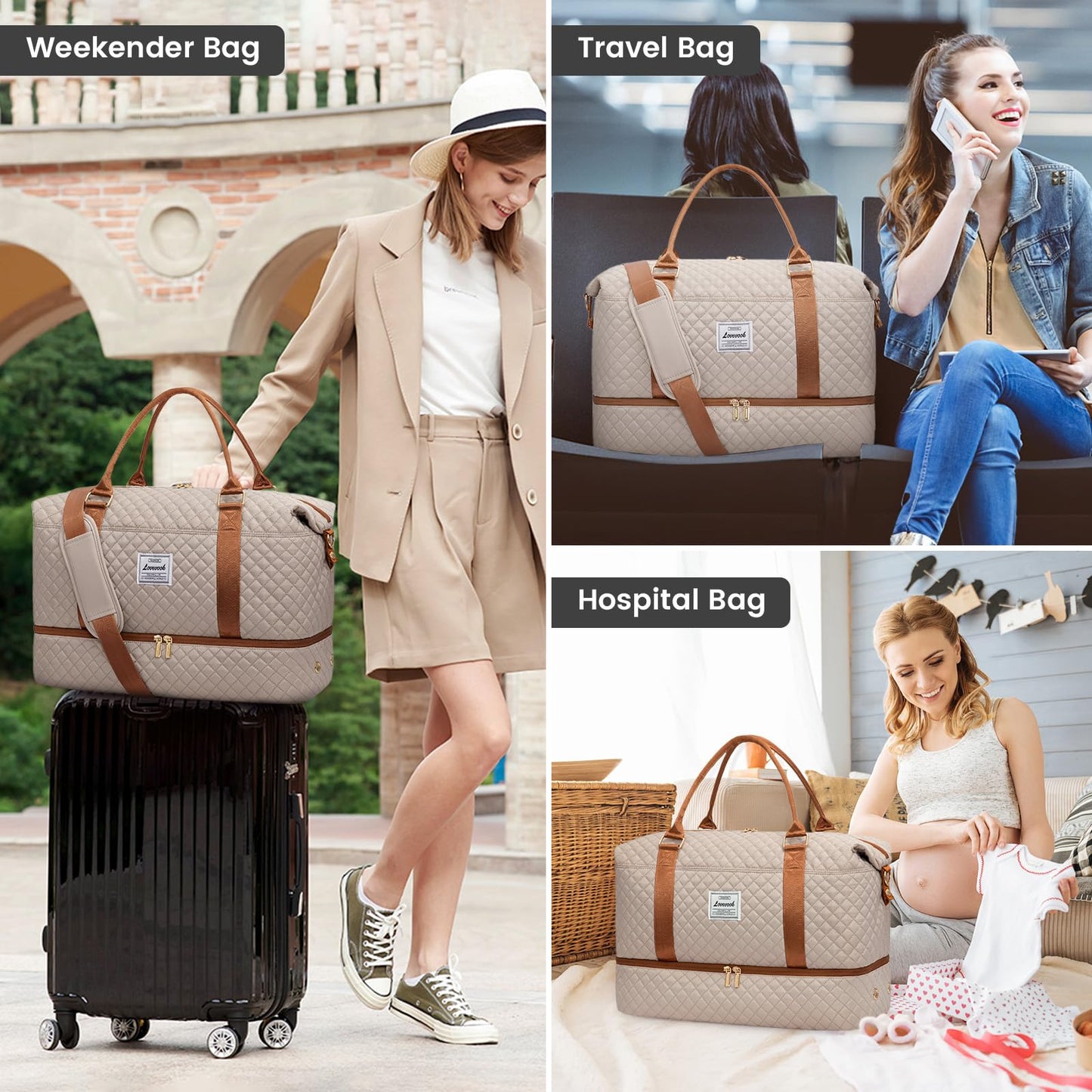 LOVEVOOK All-in-One Duffle: Travel & Gym Ready