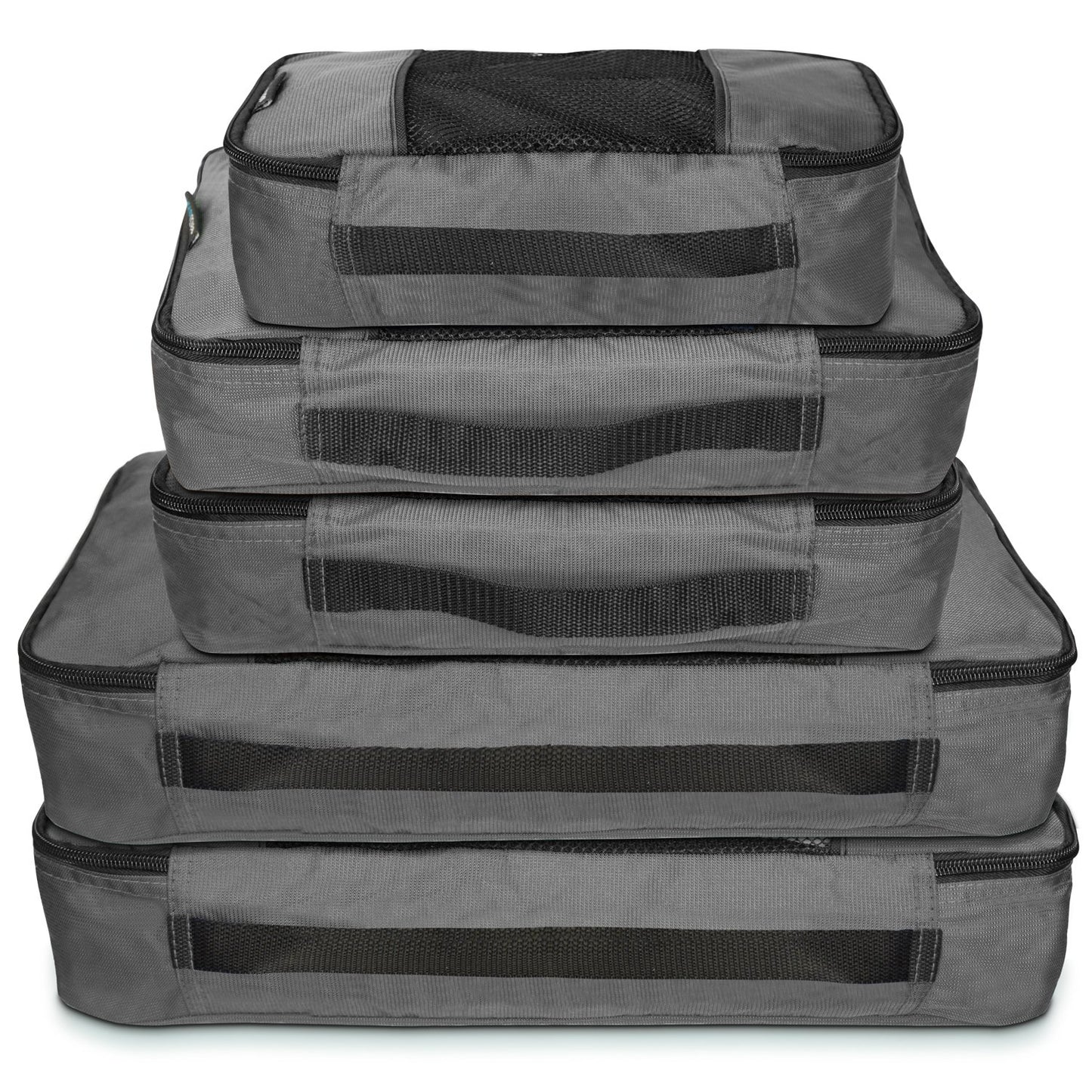 TravelWise Weekender Packing Cube Set - Silver 5-Piece