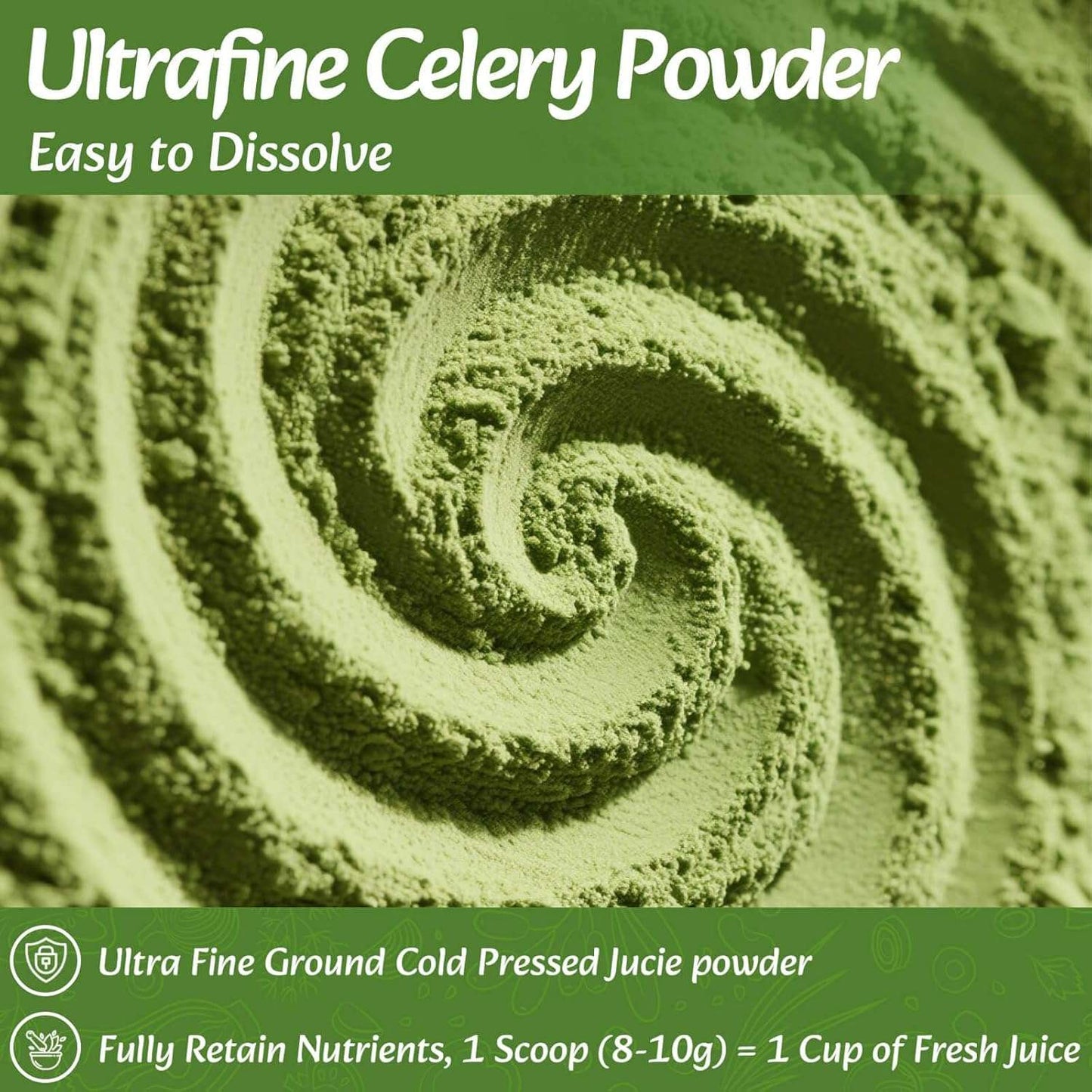 Fangkic Fresh Celery Juice Powder - 20 oz Natural Mix
