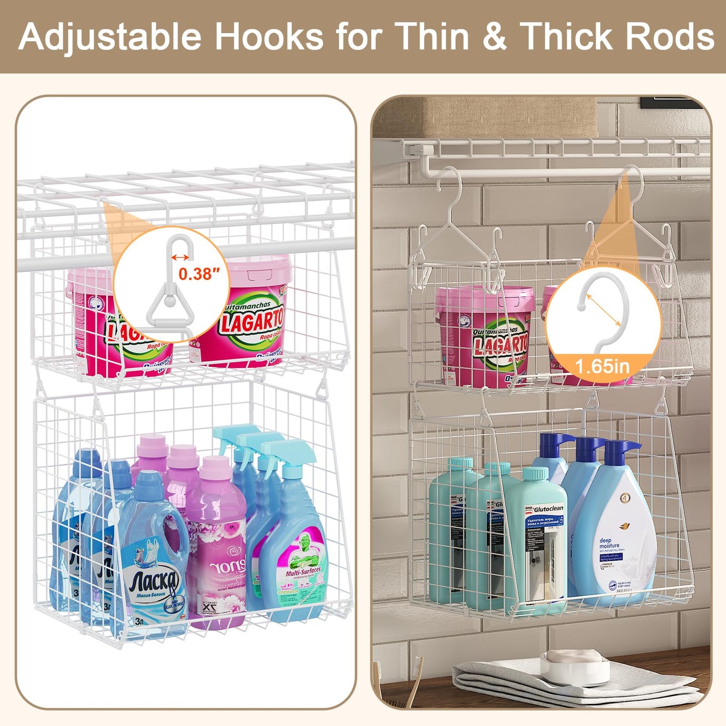 3-Tier Rotating Laundry Basket Organizer