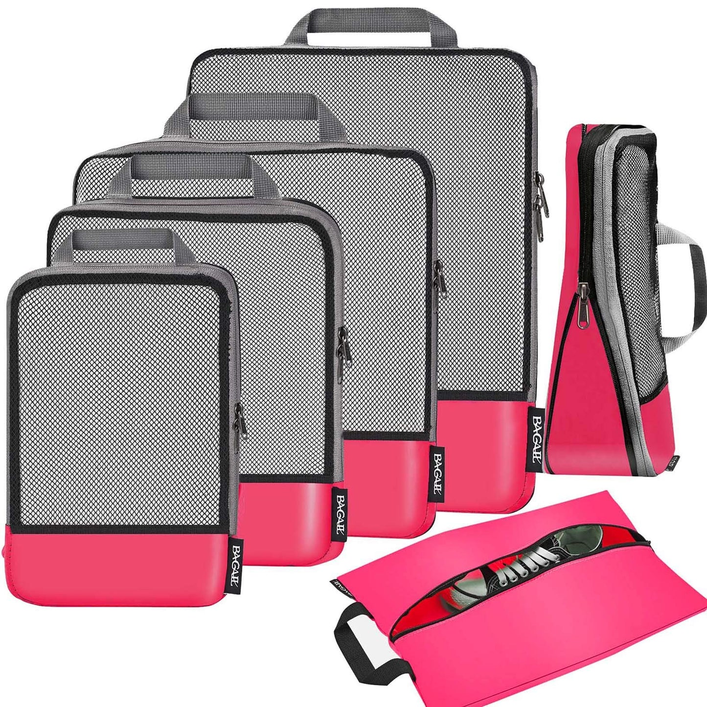 BAGAIL Expandable Travel Compression Cubes Set