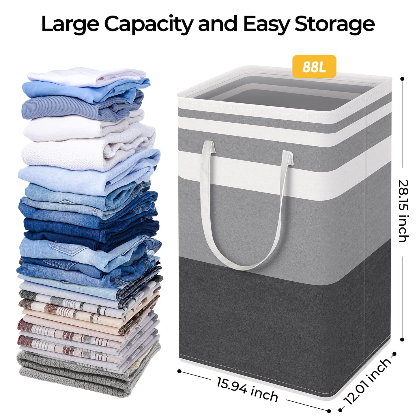 HomeHacks Duo Waterproof Laundry Baskets