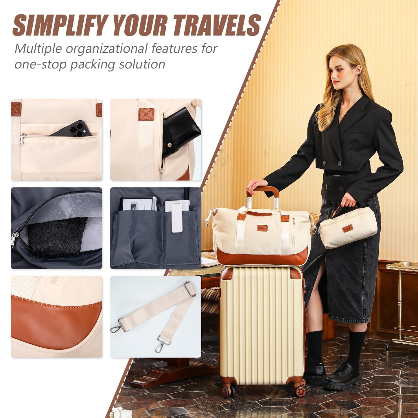 TravelPro 5-Piece Spinner Luggage Set