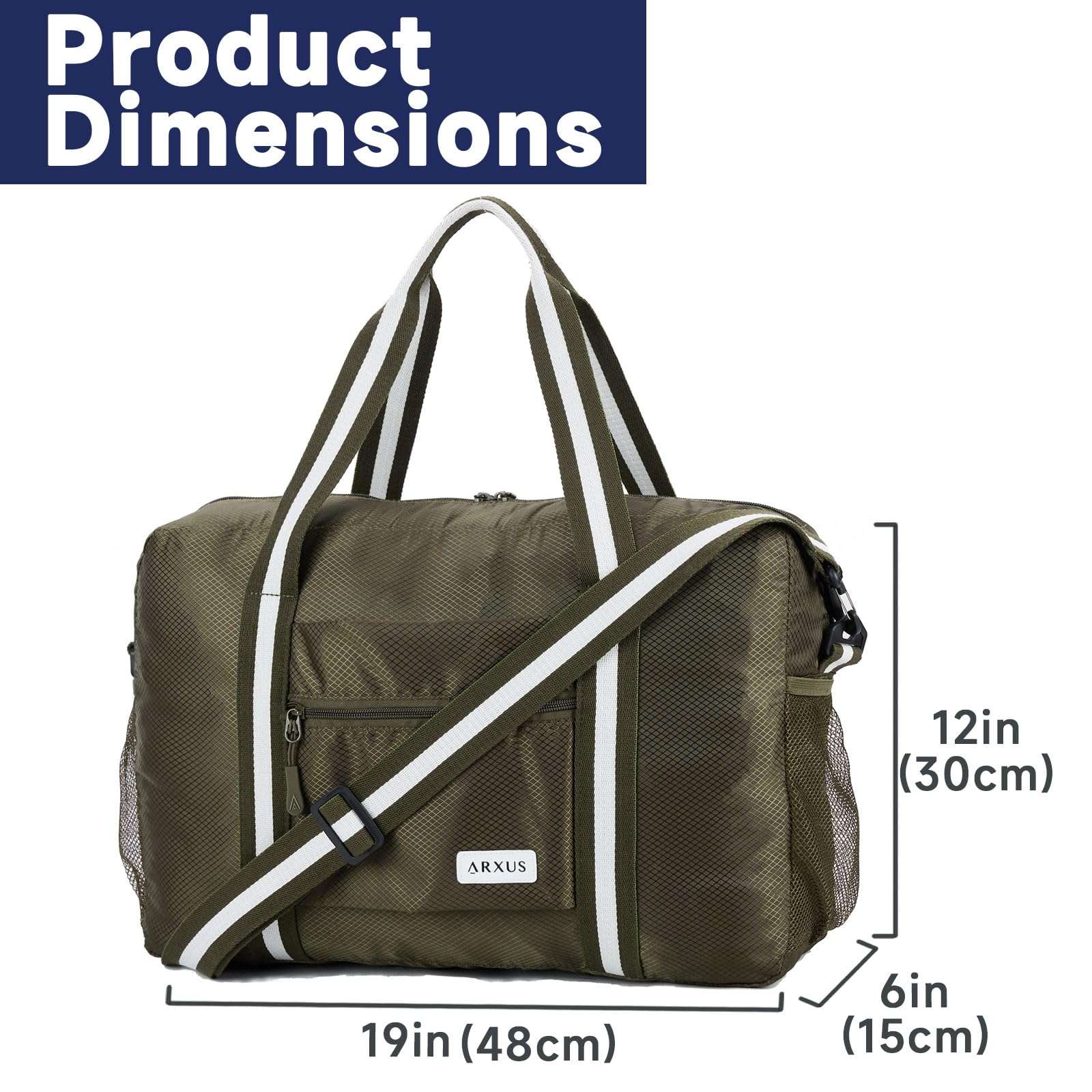 TravelLite Foldable Waterproof Duffle Tote Bag