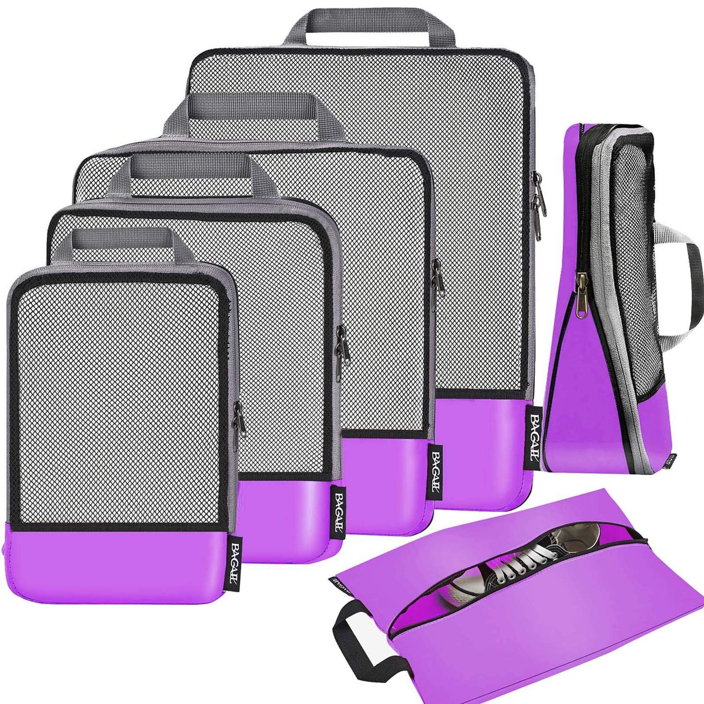 BAGAIL Expandable Travel Compression Cubes Set