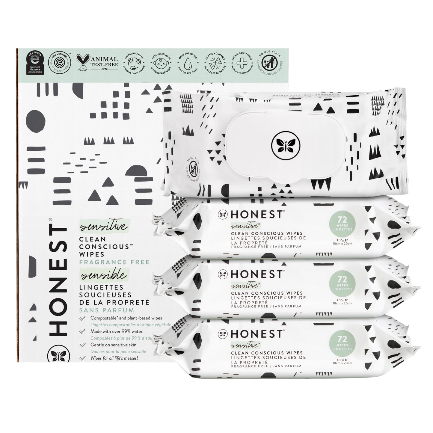 EcoGentle Multi-Use Wipes for Sensitive Skin