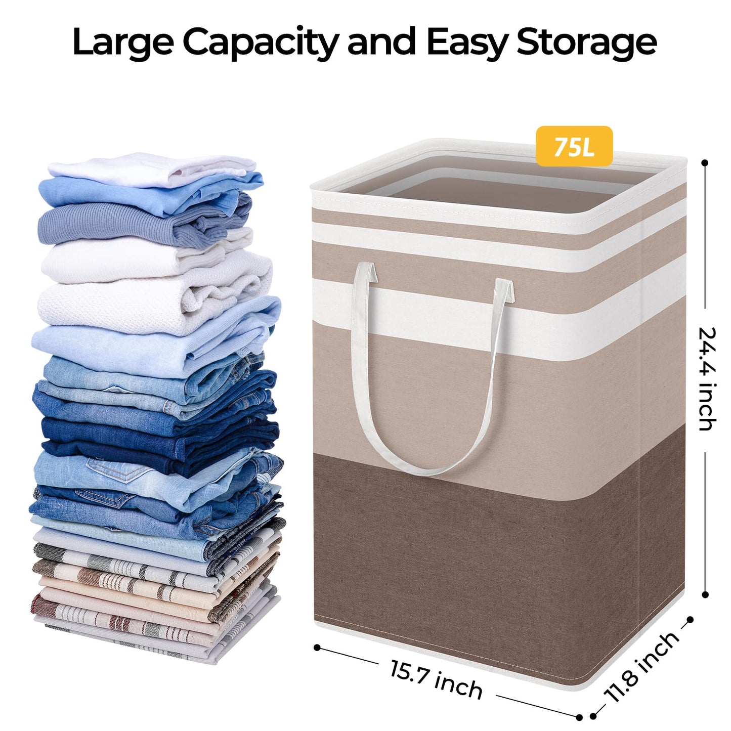 HomeHacks Duo Waterproof Laundry Baskets