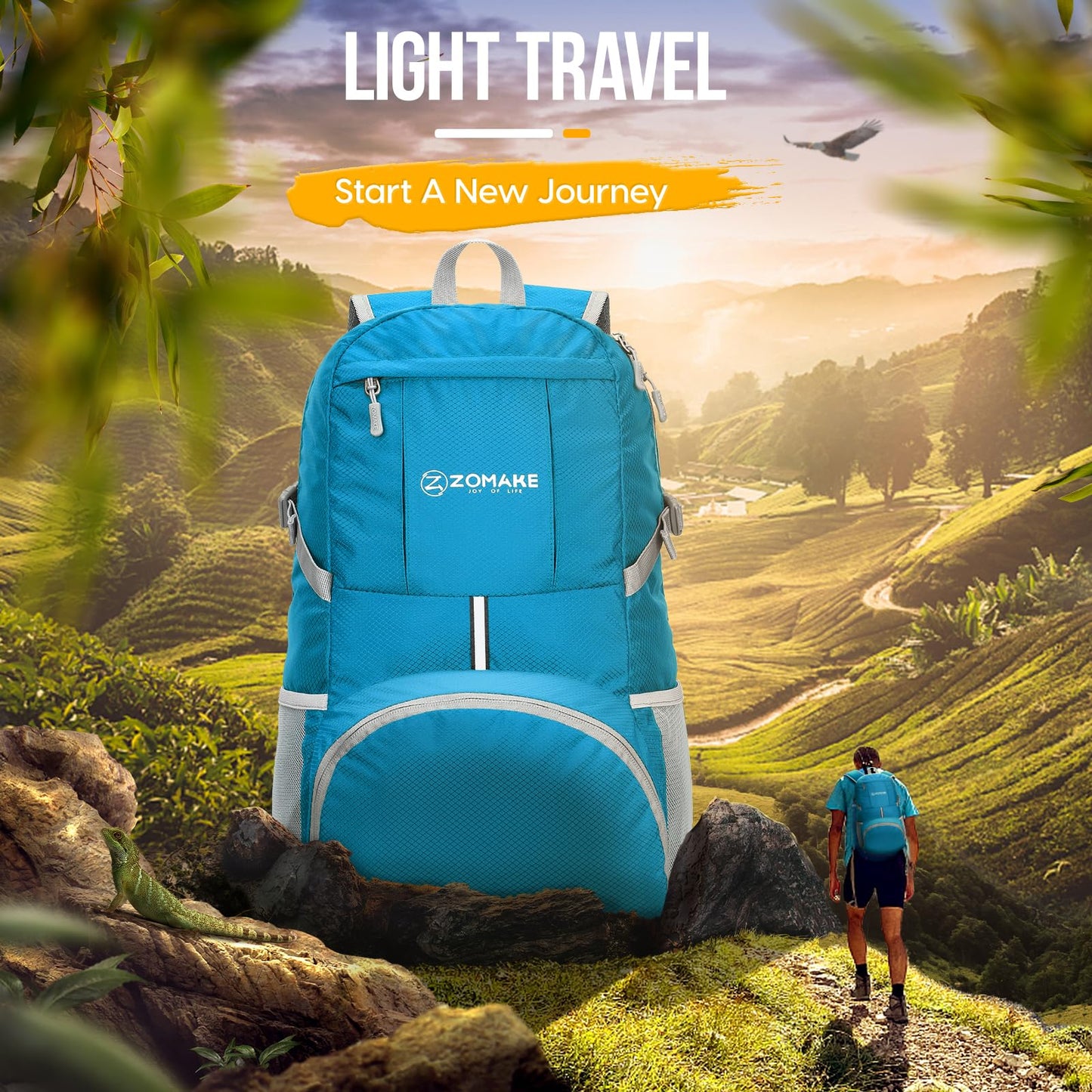 ZOMAKE 35L Compact Waterproof Hiking Backpack