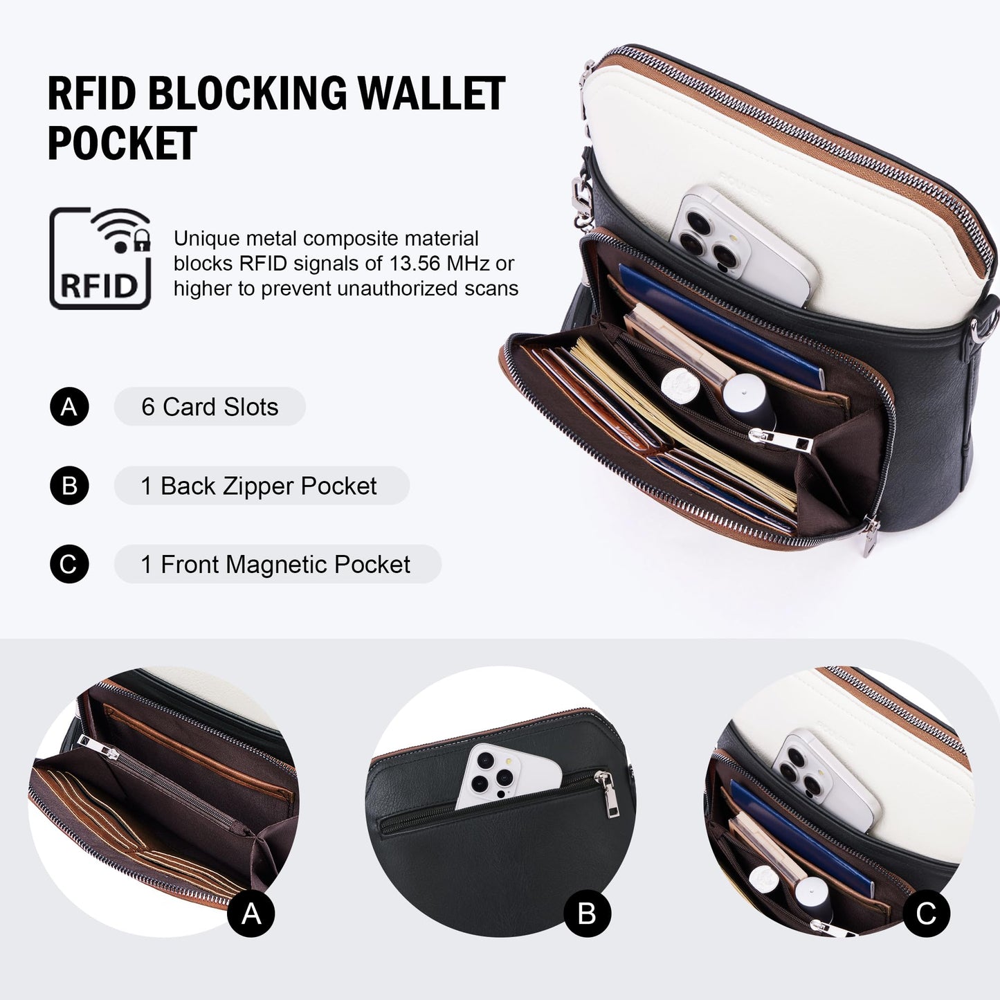 Tassel Charm Crossbody Bag for Women