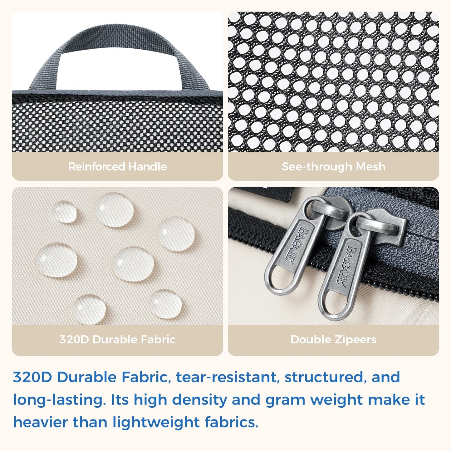 BAGAIL Expandable Travel Compression Cubes Set