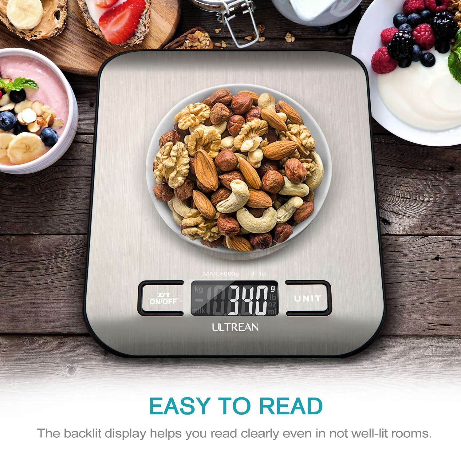 Ultrean Kitchen Scale - 11lb Capacity