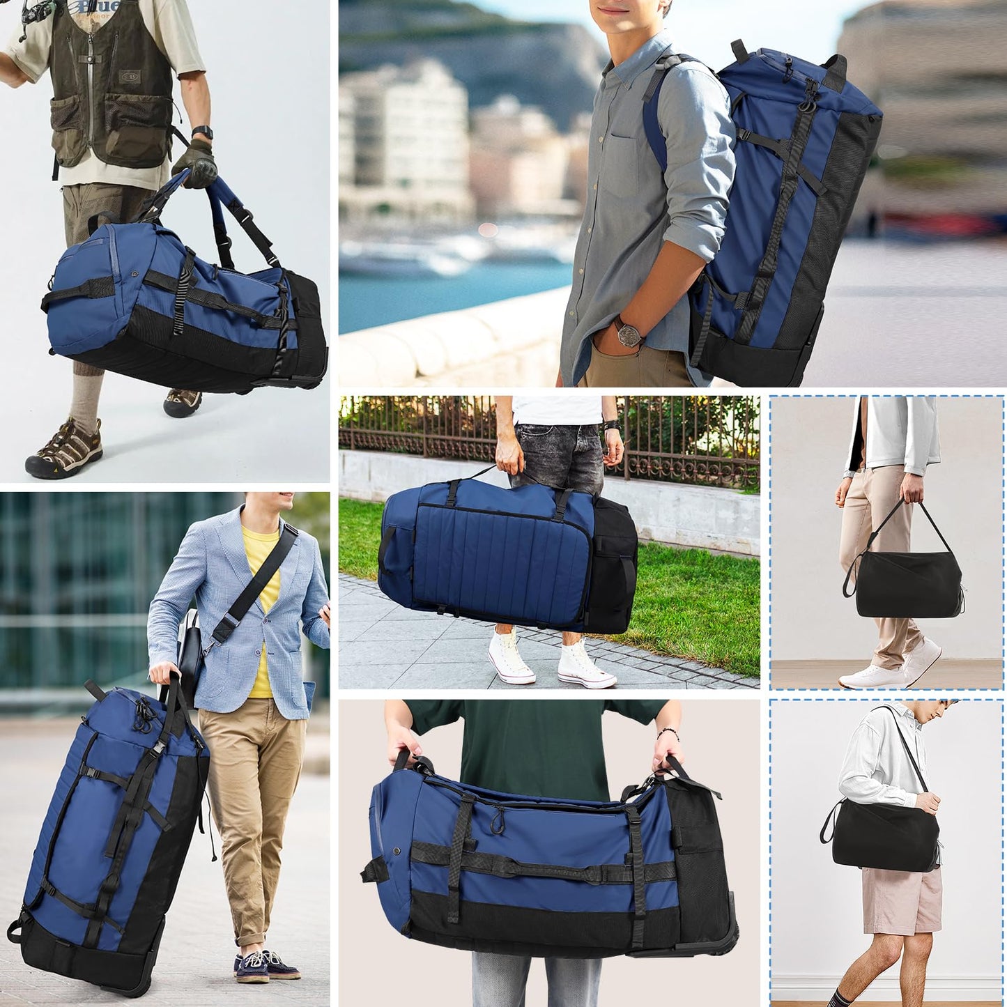 AquaRoll 29 Quilted Wheeled Duffle Backpack