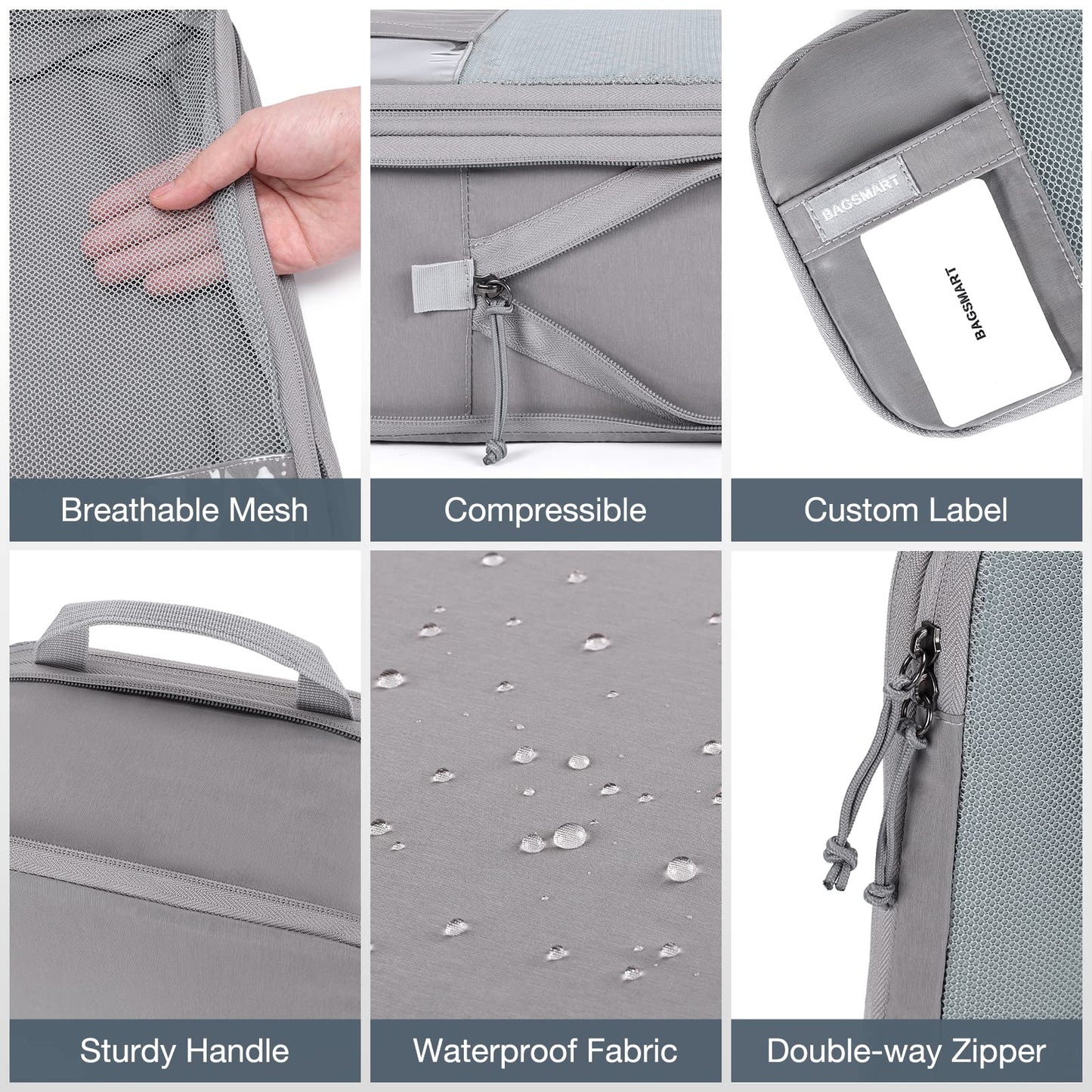 PackPro 6 Set Compression Cubes for Travel