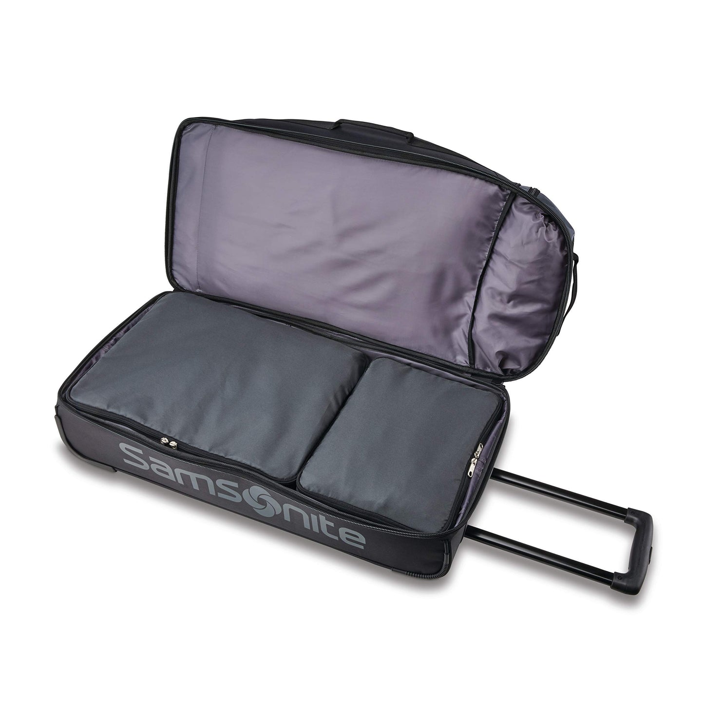 Andante 2 Rolling Duffel - 22 Sleek Black Travel Bag