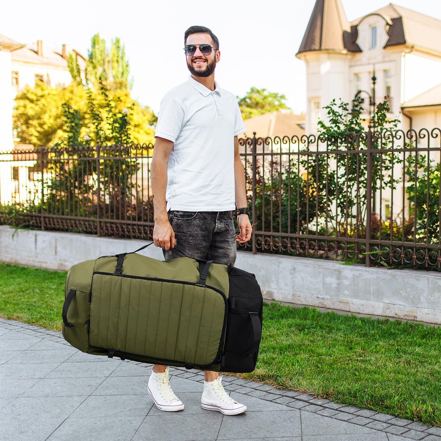AquaRoll 29 Quilted Wheeled Duffle Backpack