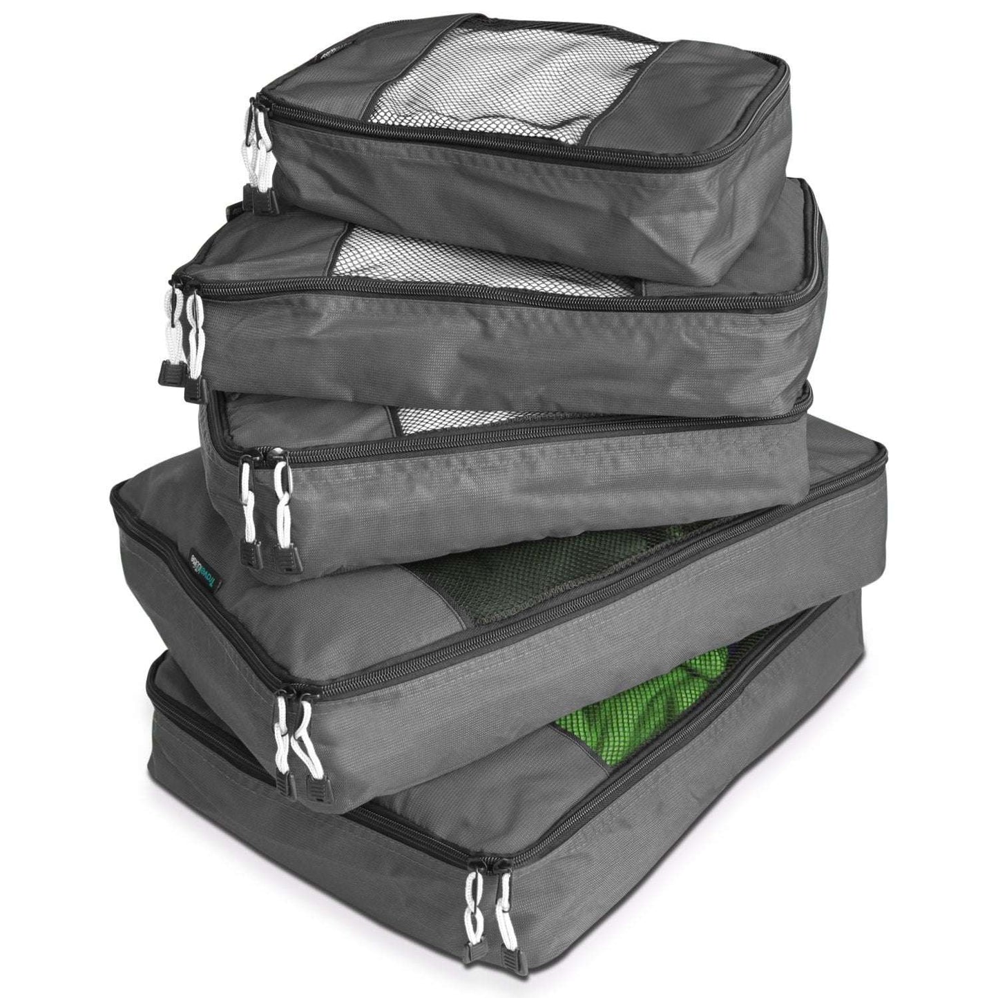 TravelWise Weekender Packing Cube Set - Silver 5-Piece