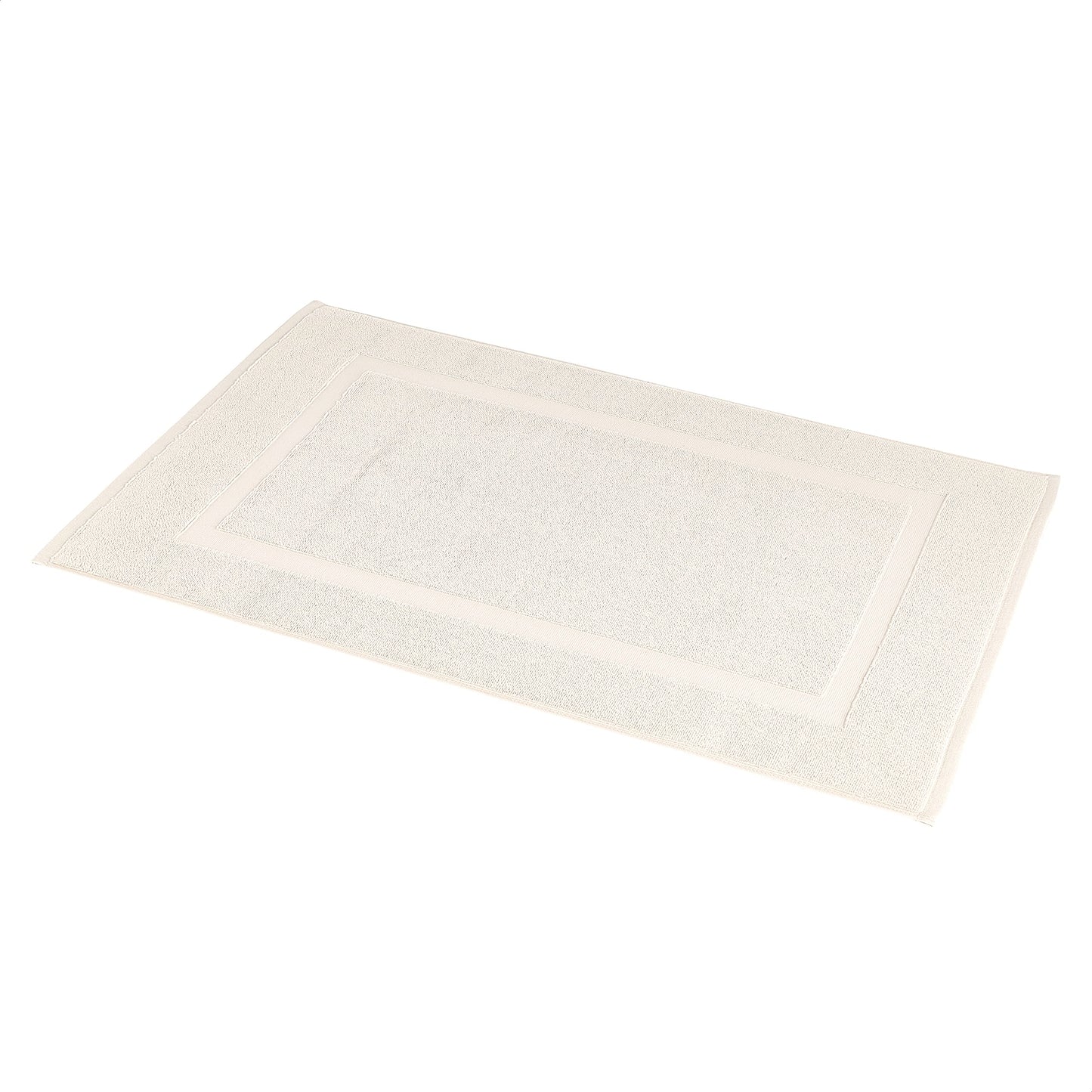Soft Silver Banded Bath Rug Mat