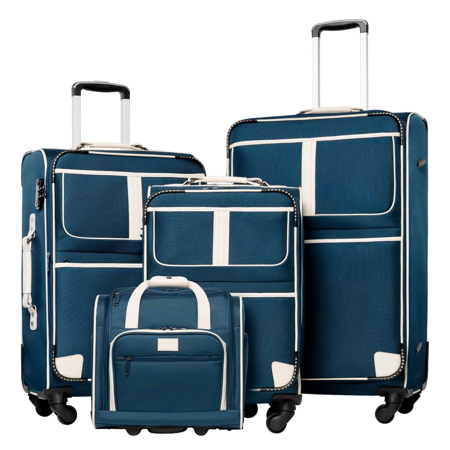 Coolife Expandable 4-Piece Spinner Luggage Set