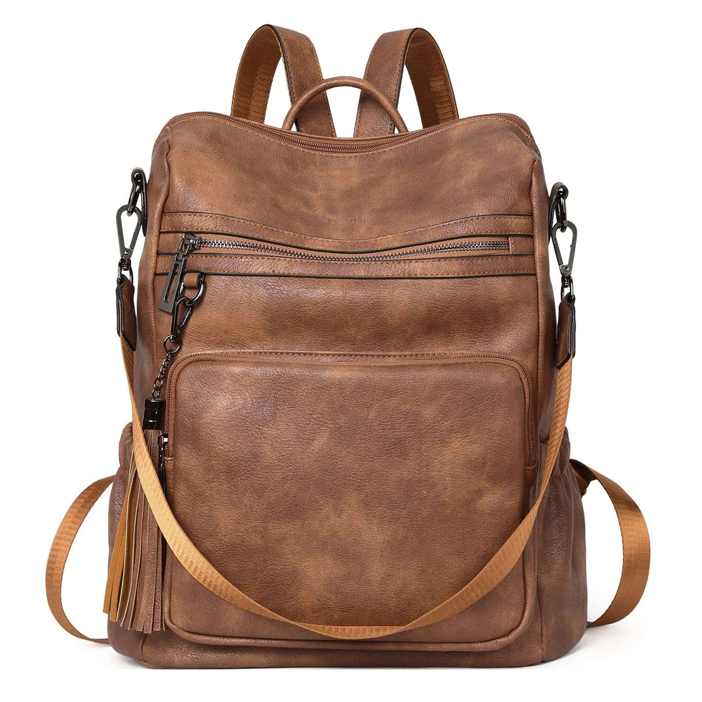 CLUCI Luxe Convertible Leather Backpack Purse