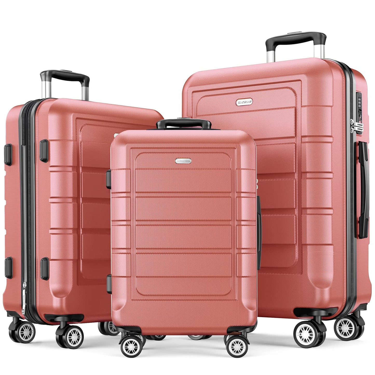 Expandable ShowKoo Suitcase - Durable & TSA Lock