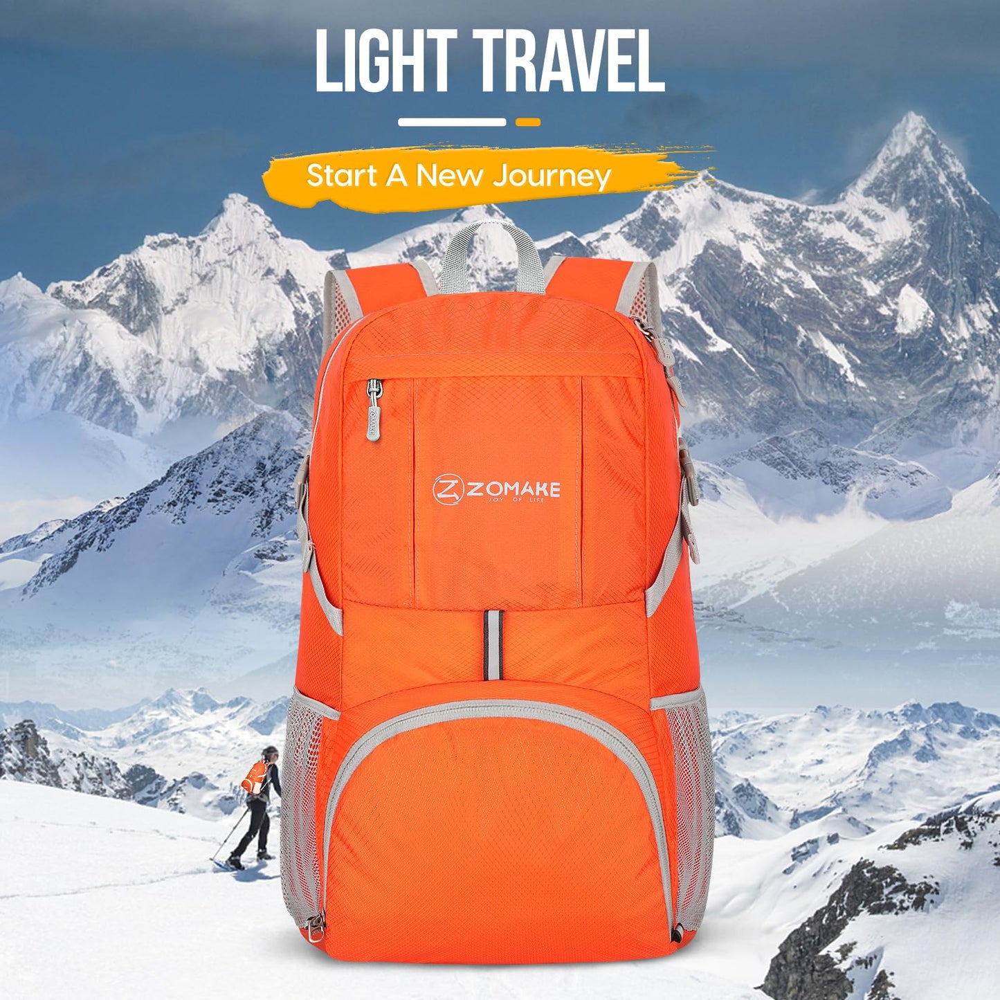 ZOMAKE 35L Compact Waterproof Hiking Backpack