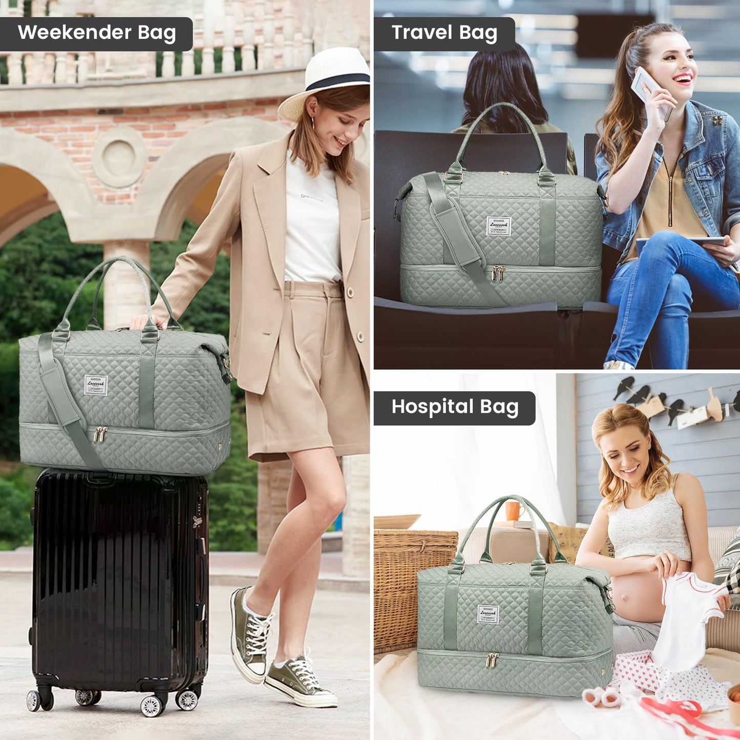 LOVEVOOK All-in-One Duffle: Travel & Gym Ready